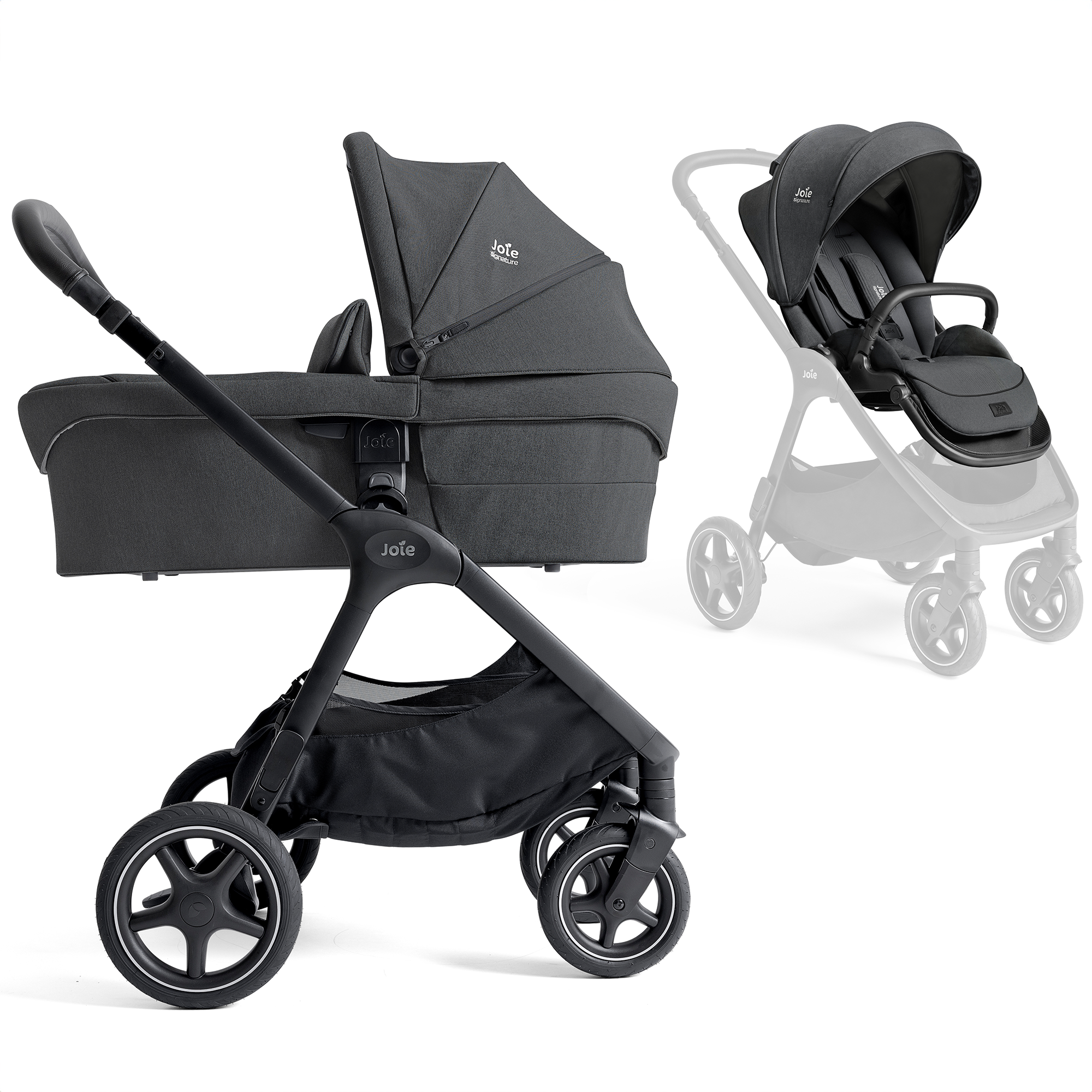 Kombi-Kinderwagen, Joie signature, Braun – Besonderheit: Mesh-Einsätze und Allwetterverdeck bieten idealen Schutz bei jedem Wetter
