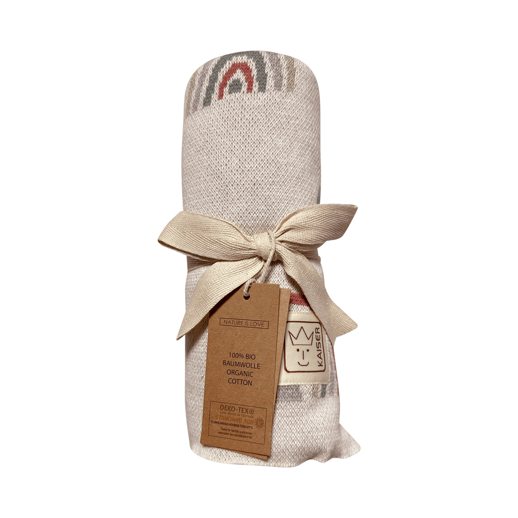 Strickdecken, KAISER, Beige – Produktansicht