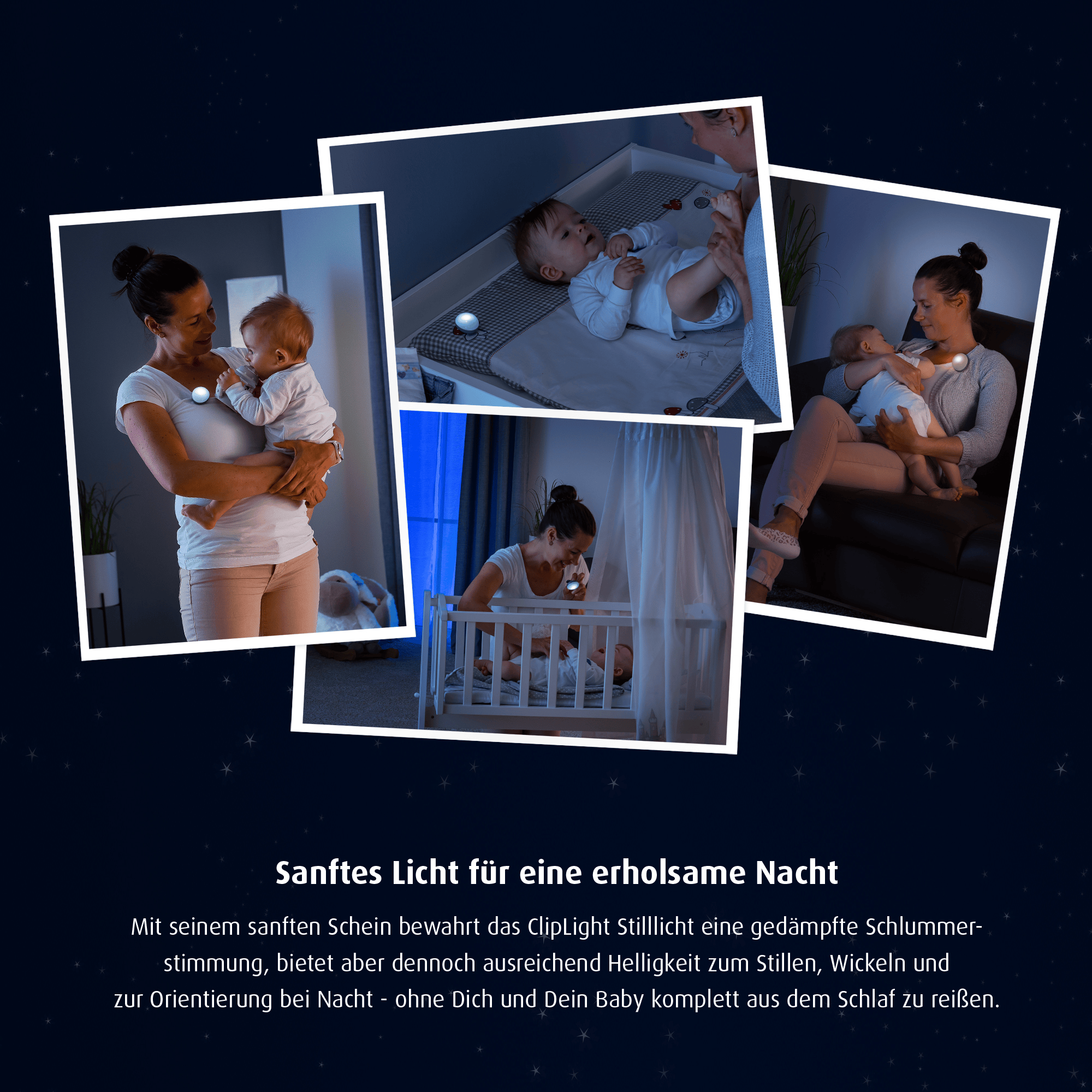 Nachtlichter, reer, Grau – Produktansicht