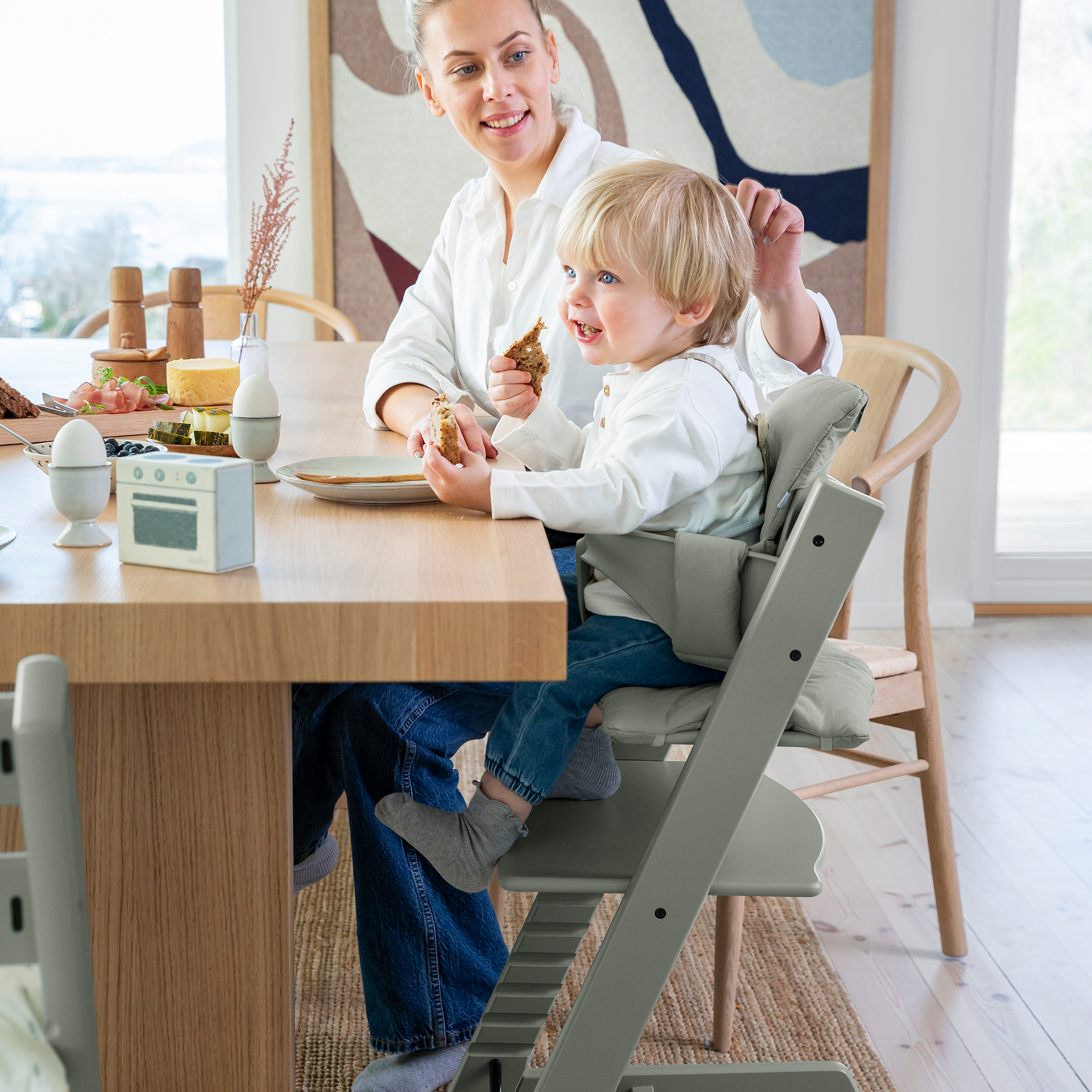 Treppenhochstühle, STOKKE, Grün – Produktansicht