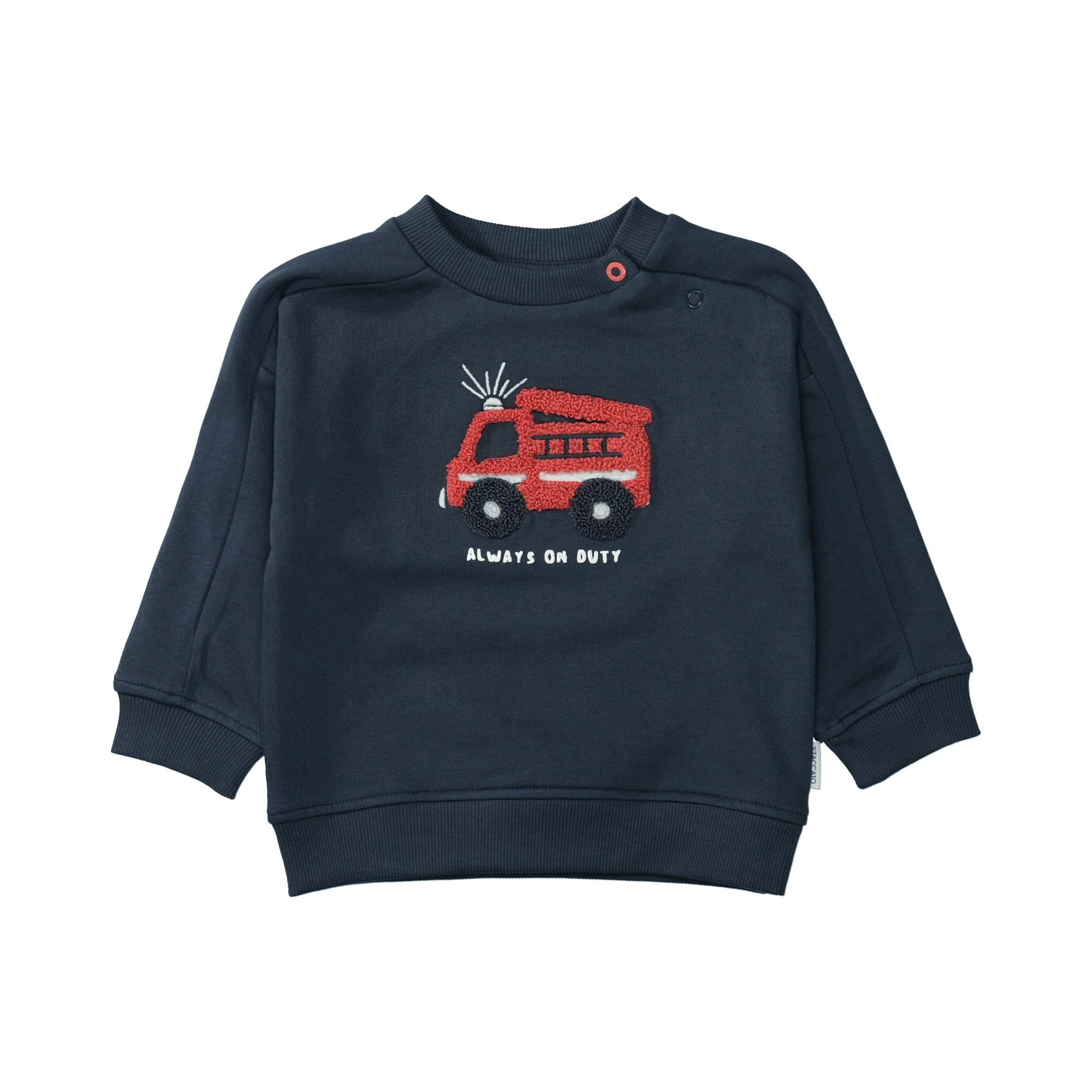 Pullover & Sweatshirts, STACCATO, Blau – Besonderheit: aus 100% Baumwolle