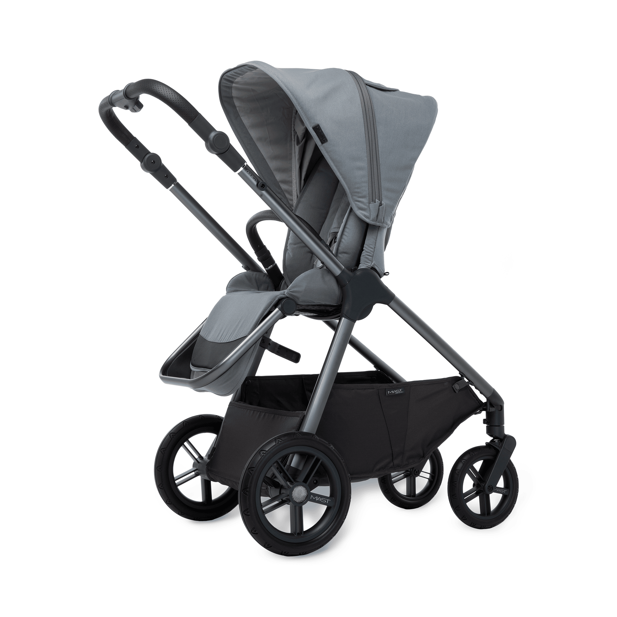 Kombi-Kinderwagen, MAST, Grau – Produktansicht