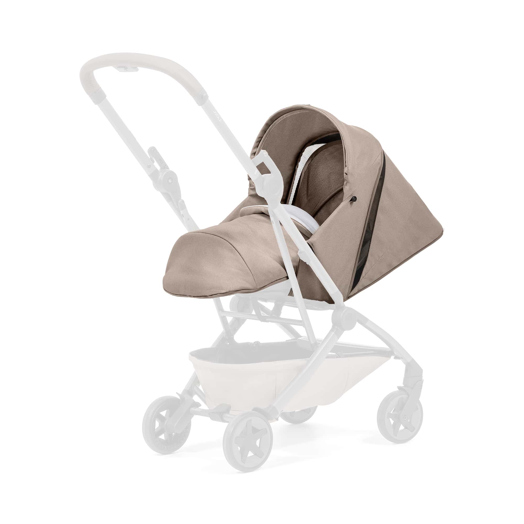 Kinderwagen Zubehör, JOOLZ, Beige – Besonderheit: weiches Neugeborenen-Nest, das ganz einfach auch zu einem Sitz umfunktioniert werden kann