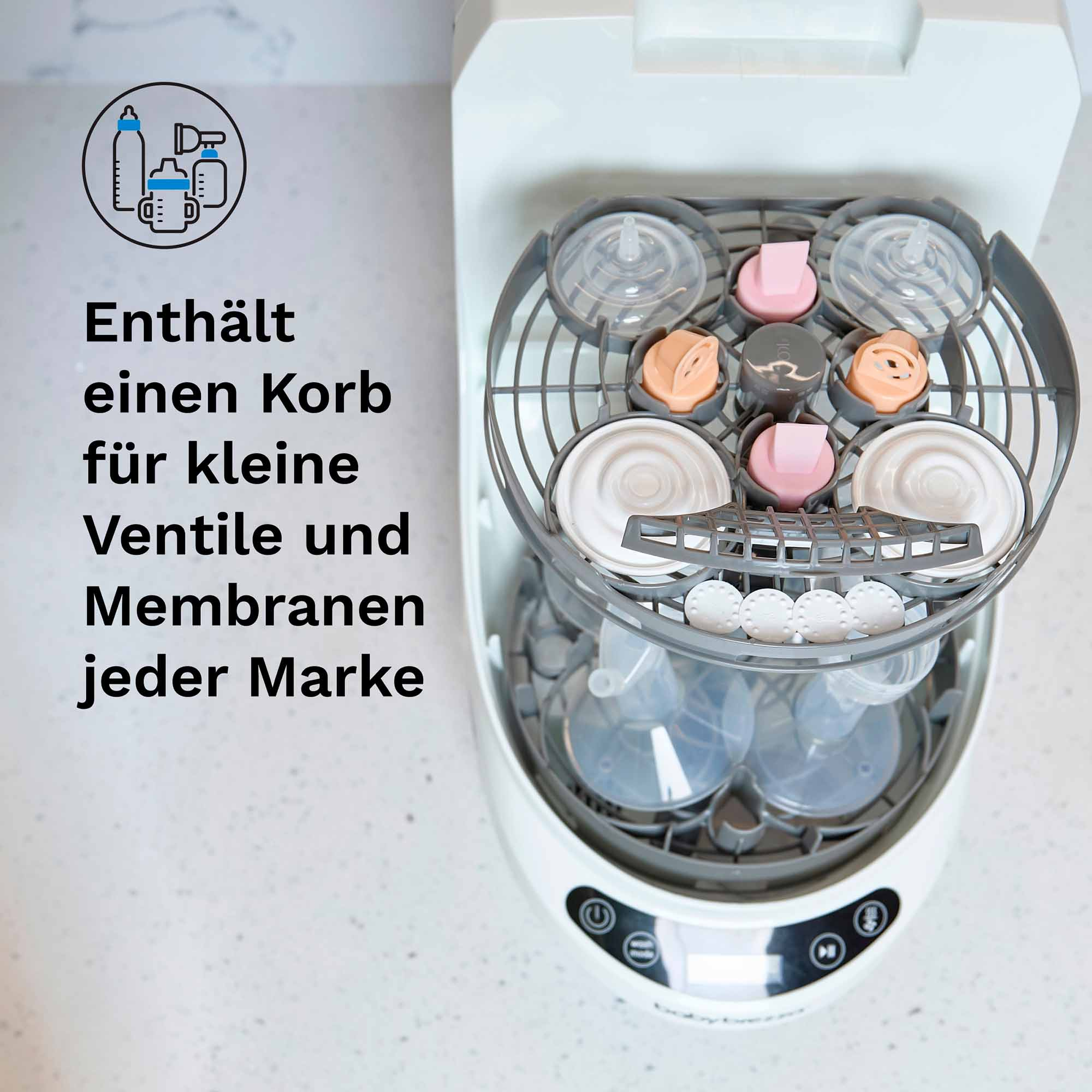 Vaporisatoren, babybrezza, Grau – Produktansicht