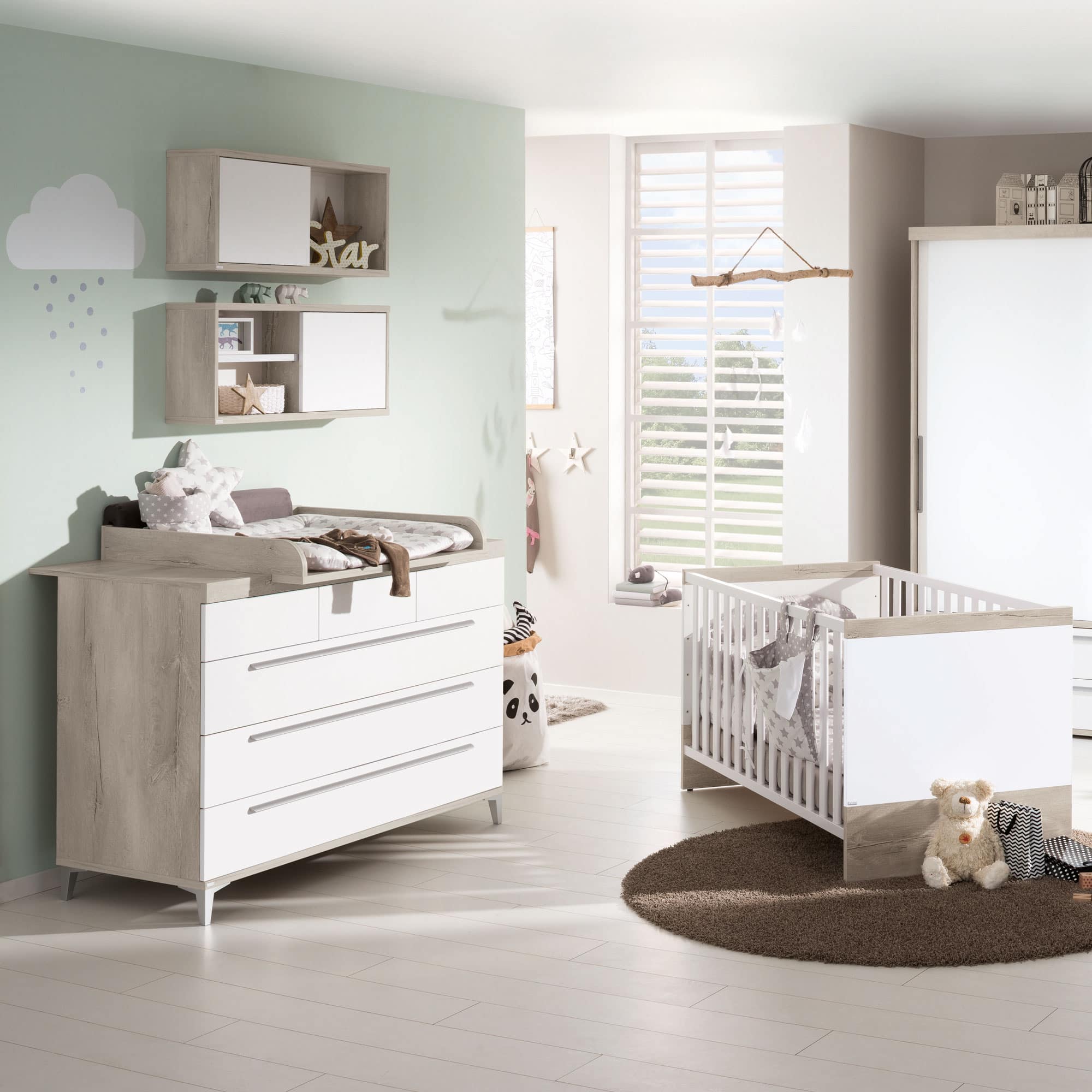 3-teiliges Spar-Set Babyzimmer Mathea PAIDI Weiß 9000000000174 1