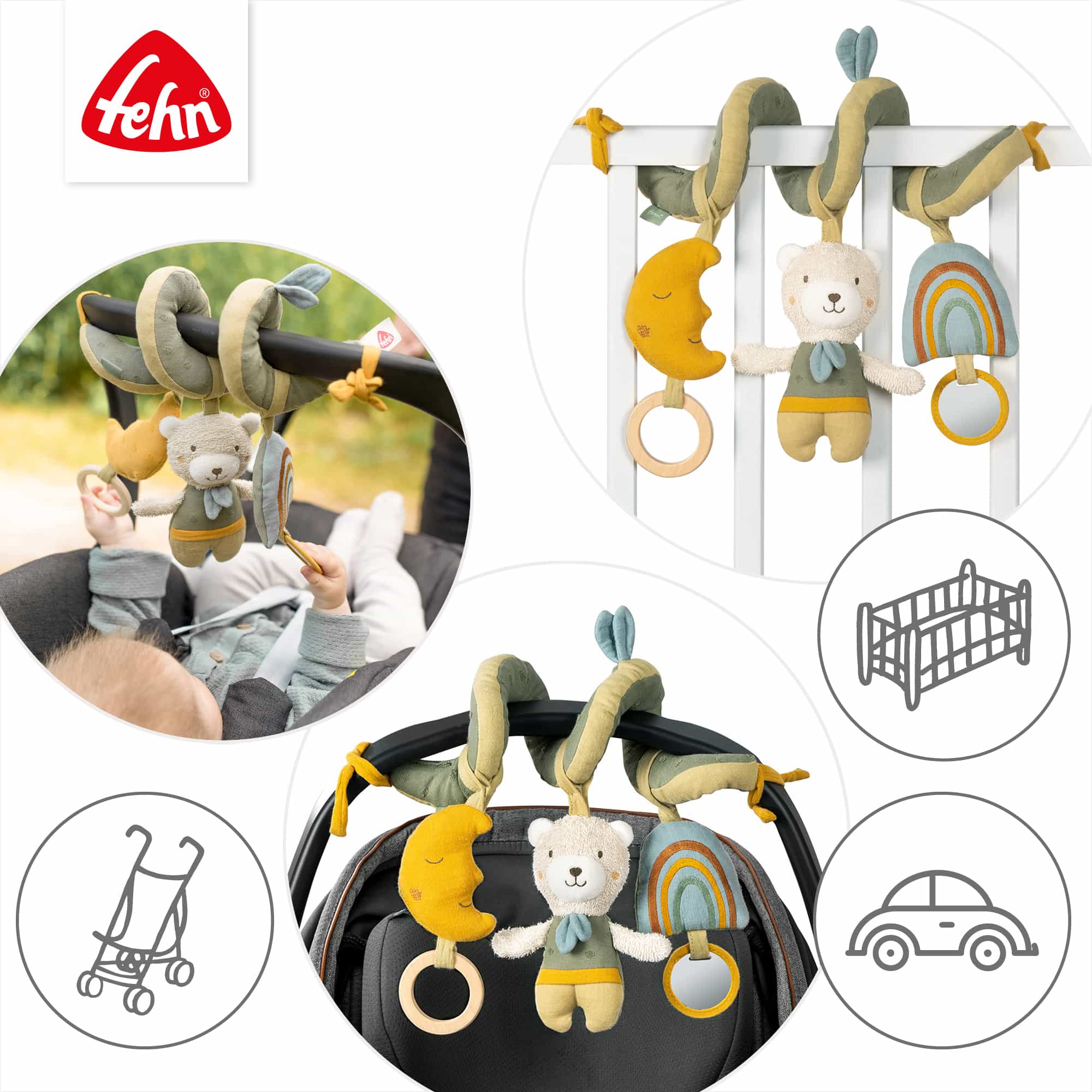 Kuscheltiere, fehn, Grün – Produktansicht