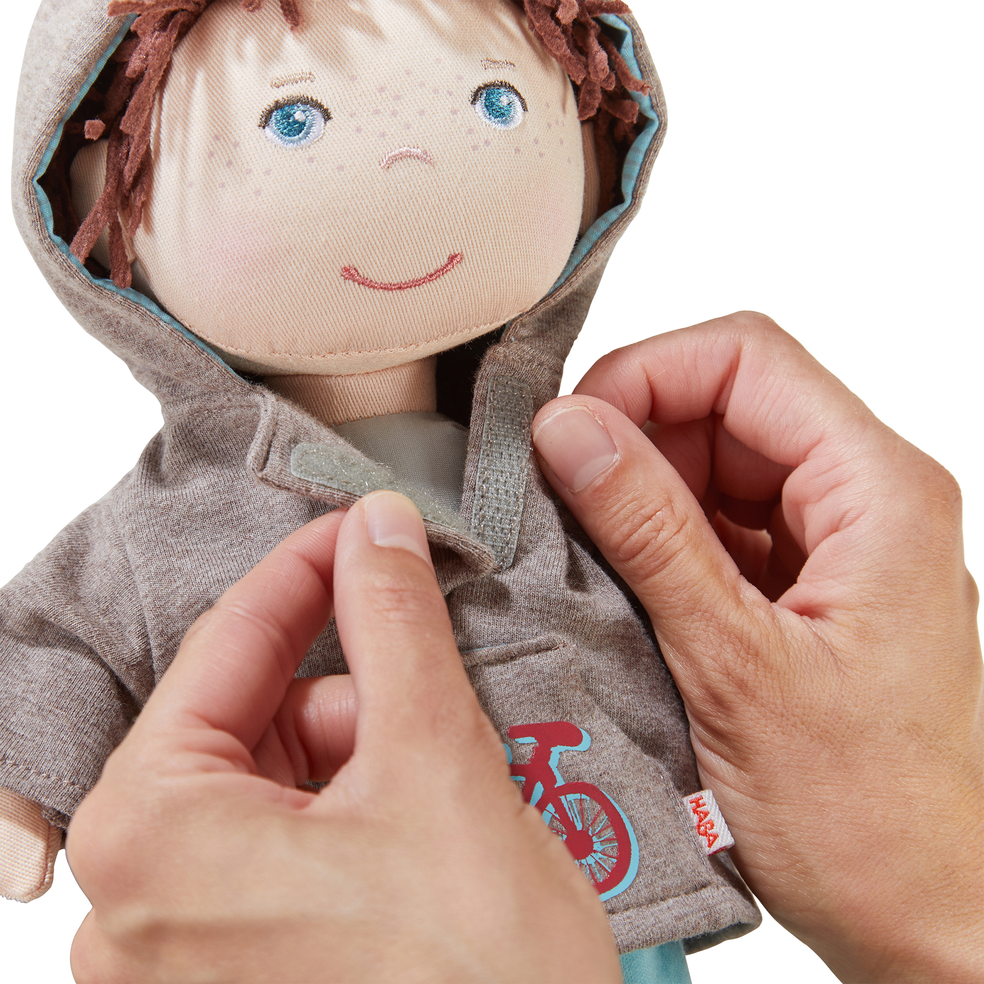 Puppen & Puppenwagen, HABA, Braun – Produktansicht
