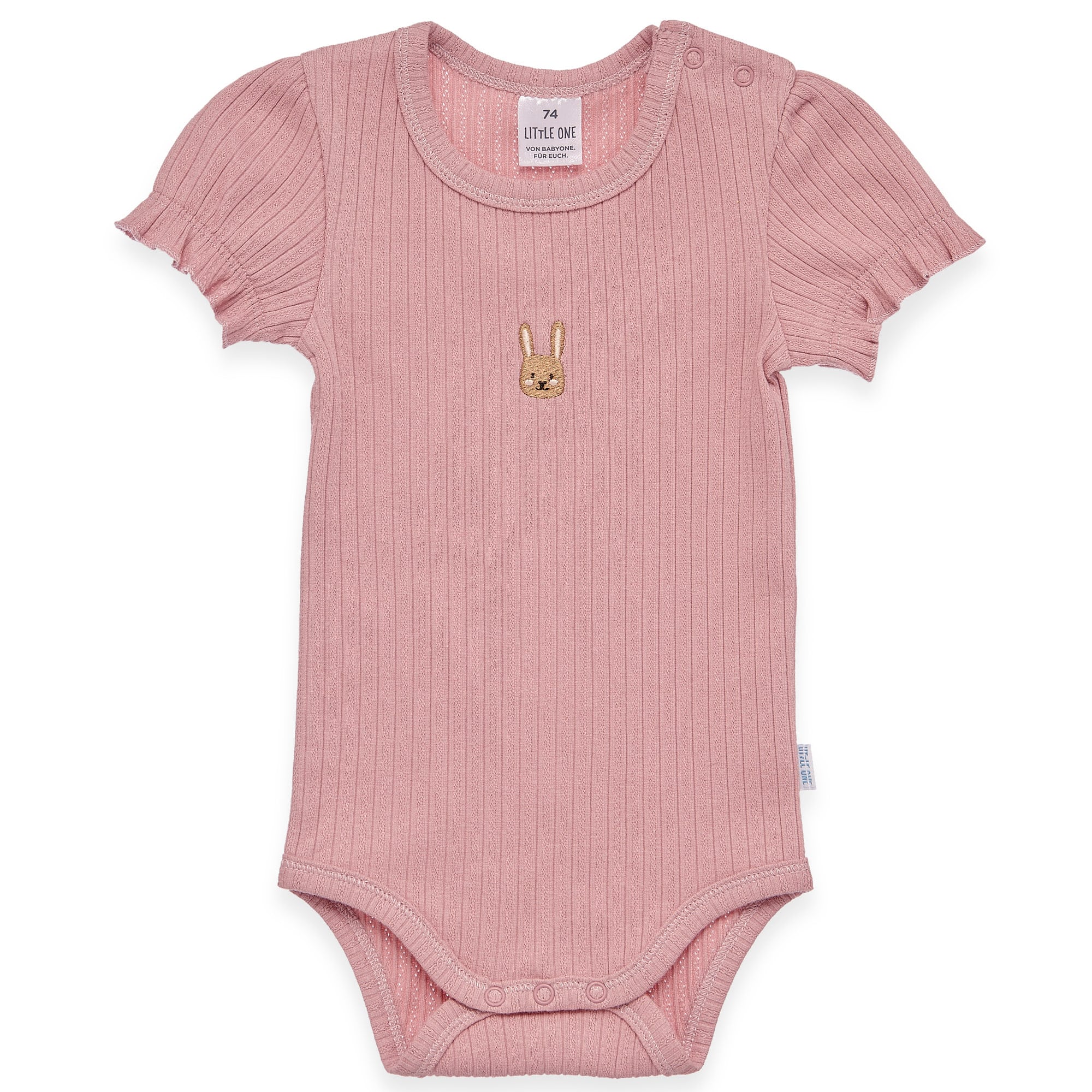 Kurzarmbodys, LITTLE ONE, Pink – Besonderheit: aus 95% Baumwolle