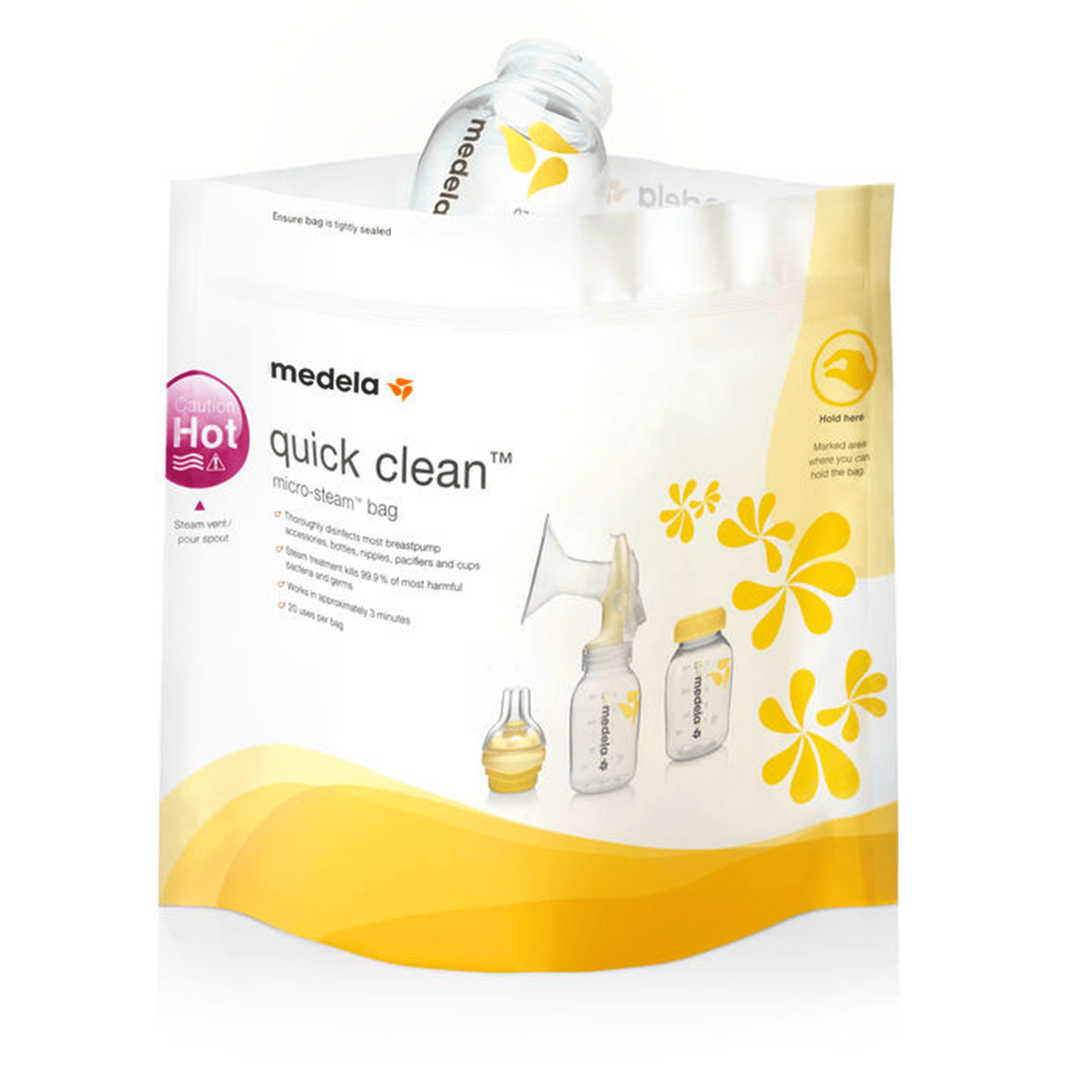 Vaporisatoren, medela, Gelb – Produktansicht