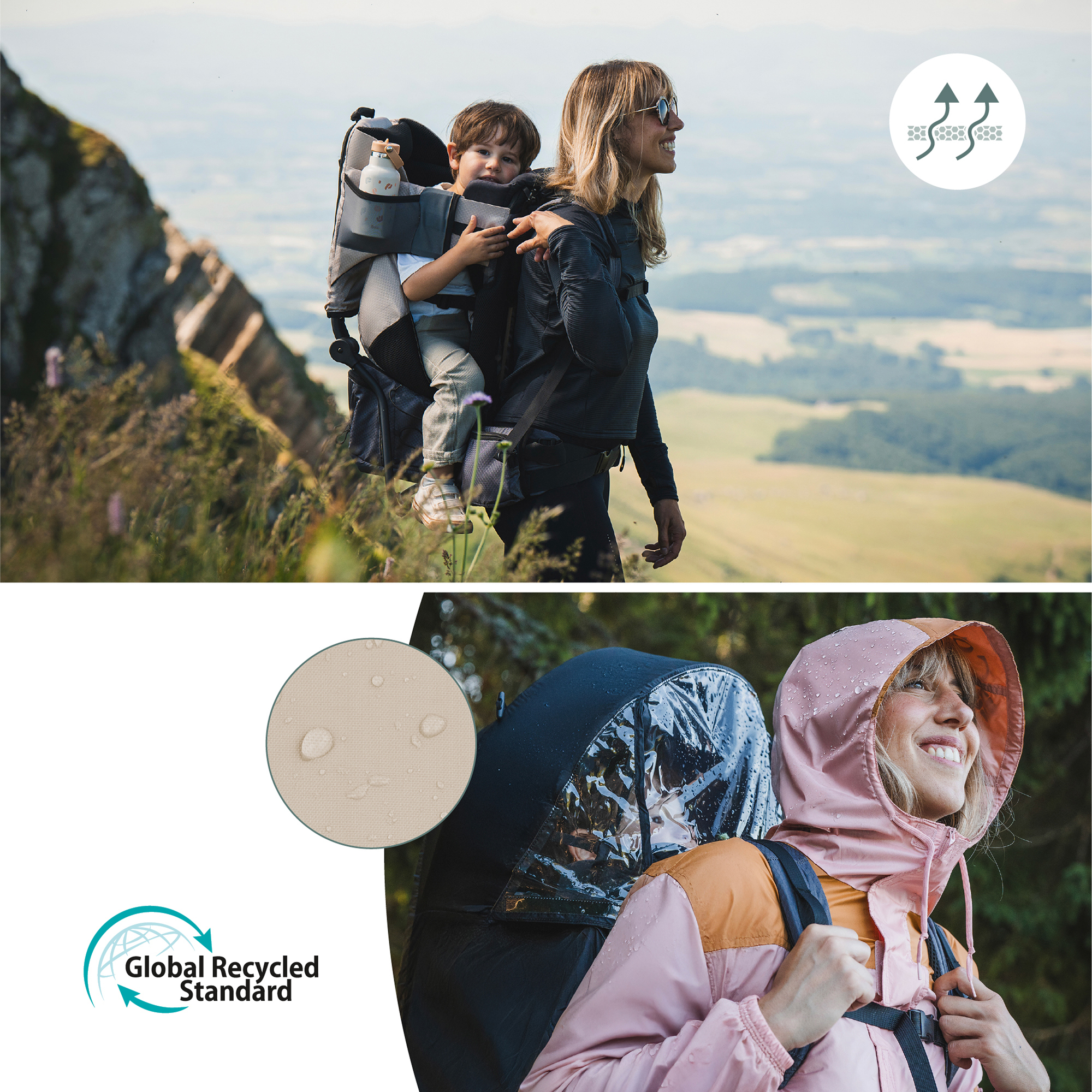 Rückentragen, babymoov, Beige – Produktansicht