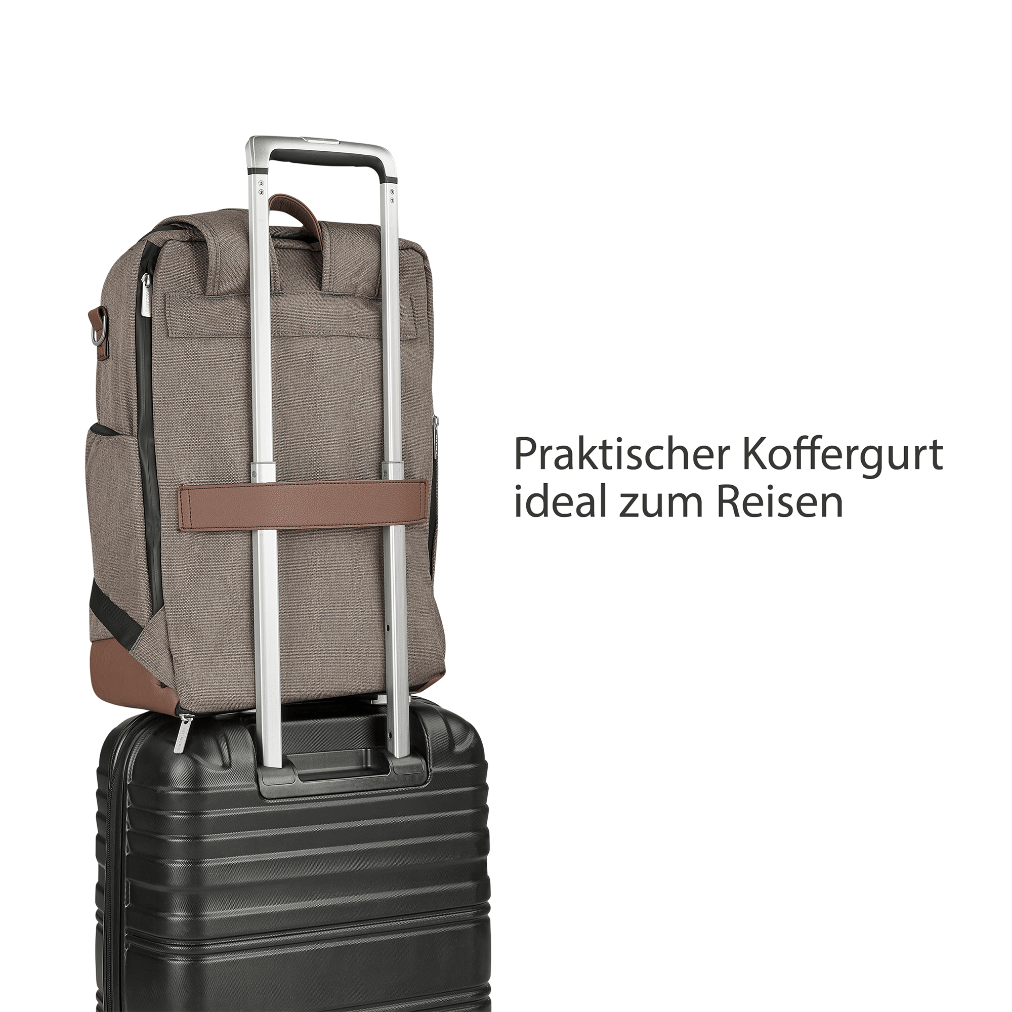 Wickelrucksäcke, ABC DESIGN, Beige – Produktansicht