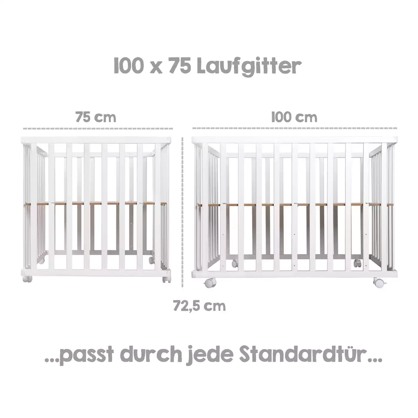 Laufgitter & Laufgittereinlagen, roba, Weiß – Produktansicht