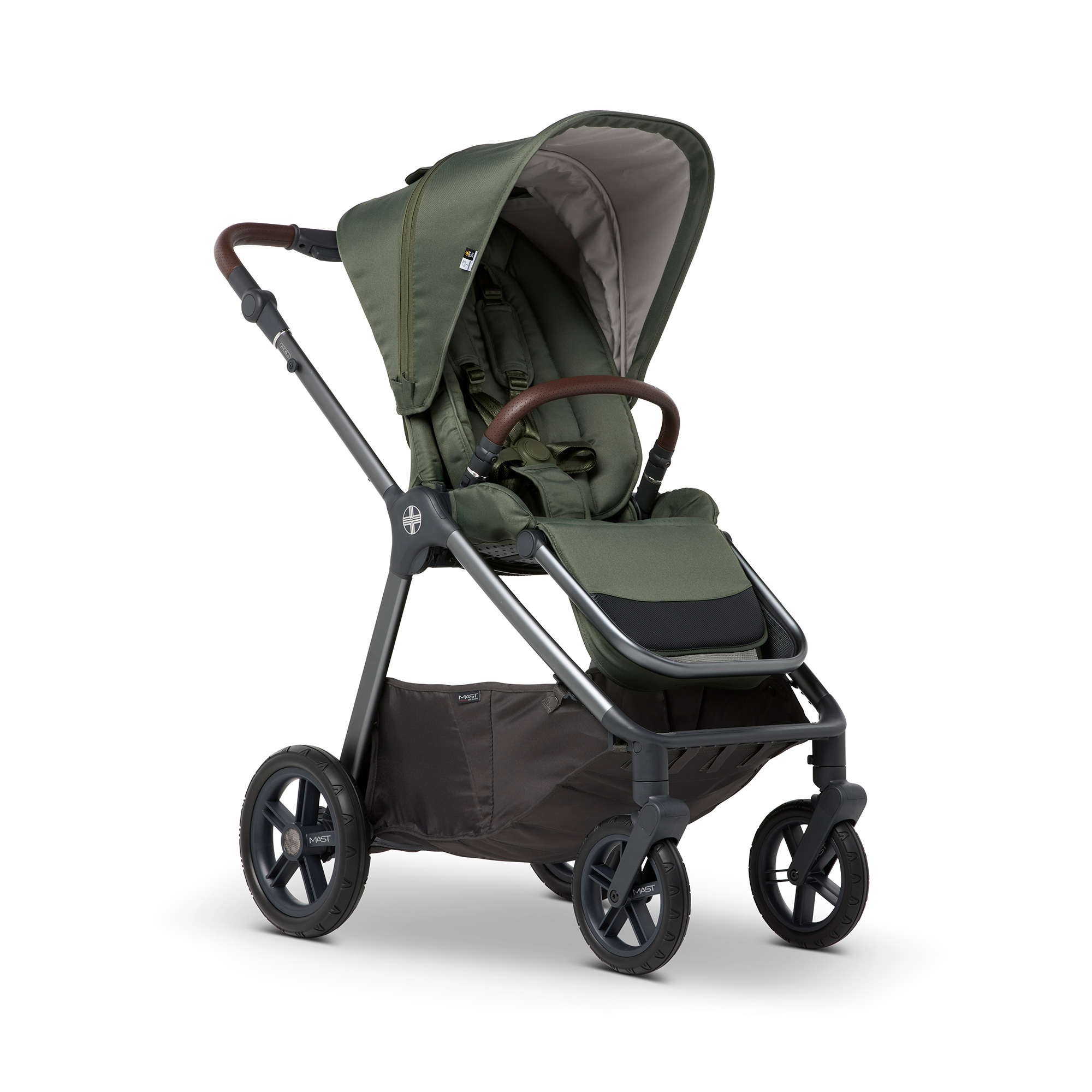 Kombi-Kinderwagen, MAST, Grün – Produktansicht