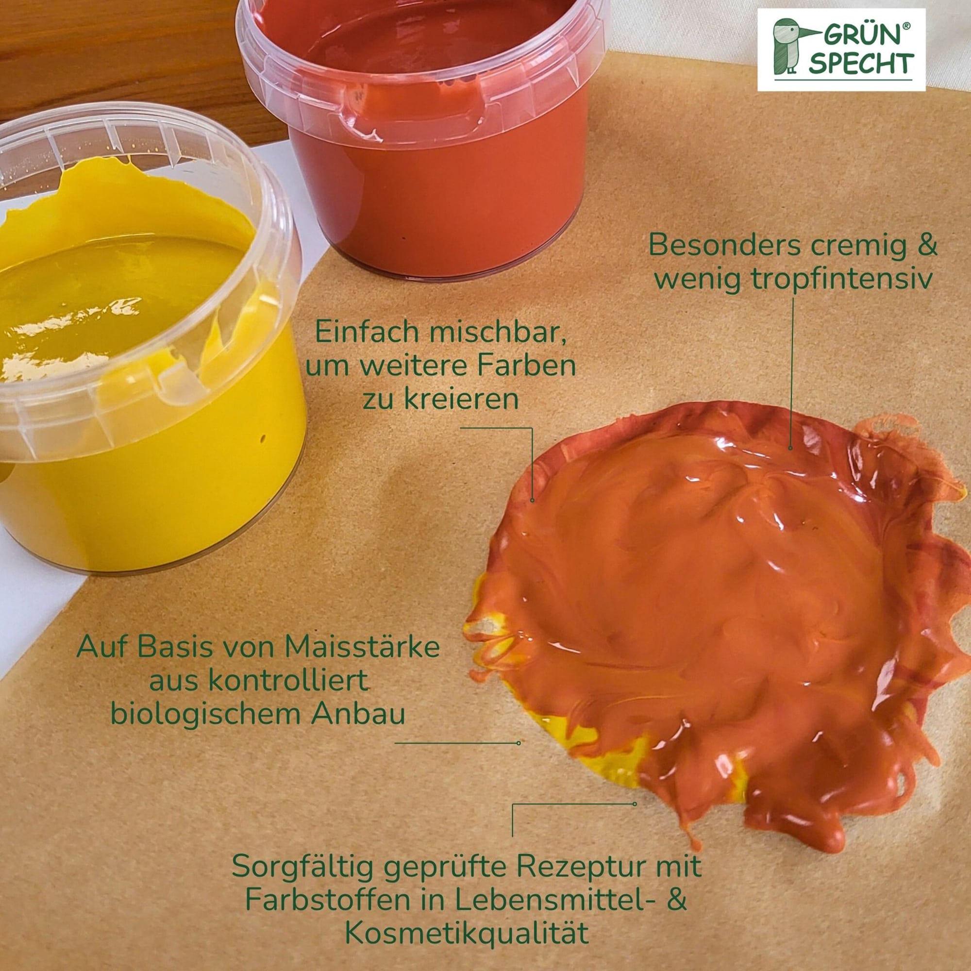 Malen & Kneten, GRÜNSPECHT, Mehrfarbig – Produktansicht
