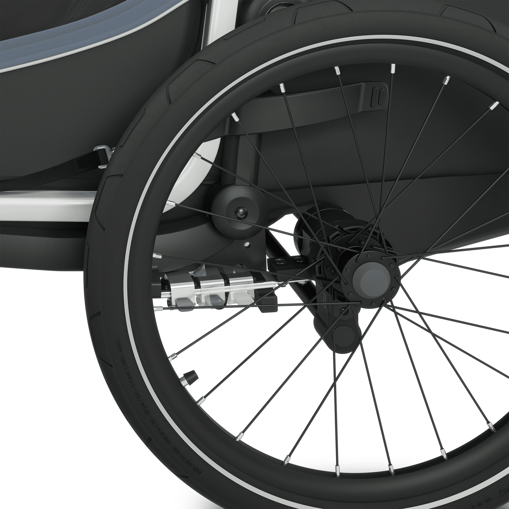 Fahrradanhänger, THULE, Grau – Produktansicht