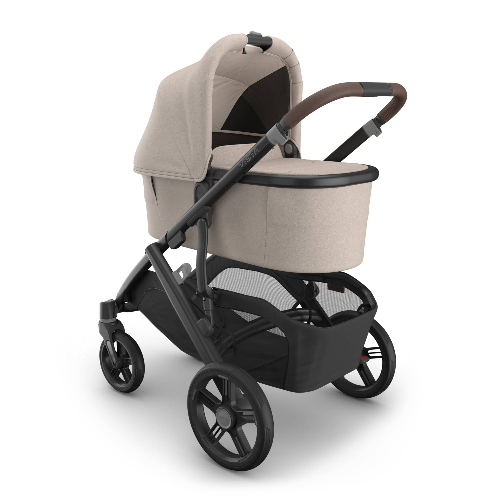Kombi-Kinderwagen, UPPAbaby, Beige – Besonderheit: erweiterbares UPF 50+ Verdeck