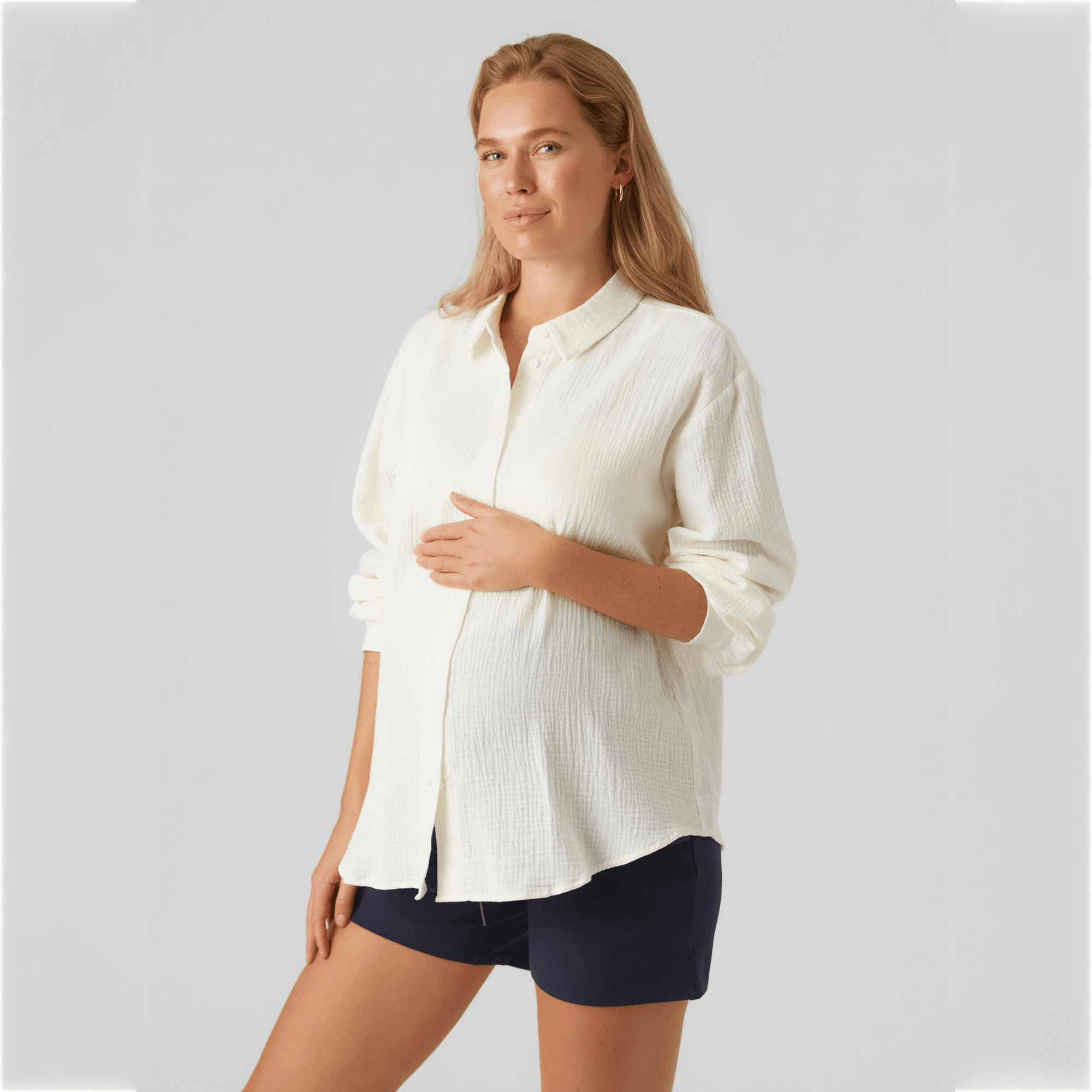 Umstandsoberteile, Mamalicious, Beige – Besonderheit: aus 100% Baumwolle