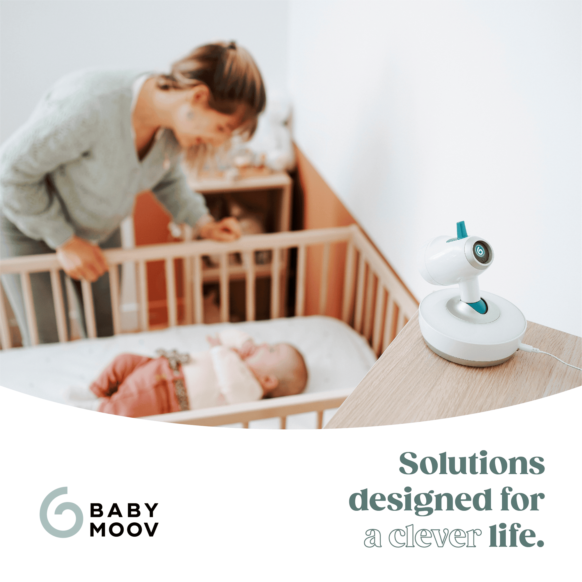 Video Babyphone, babymoov, Weiß – Produktansicht