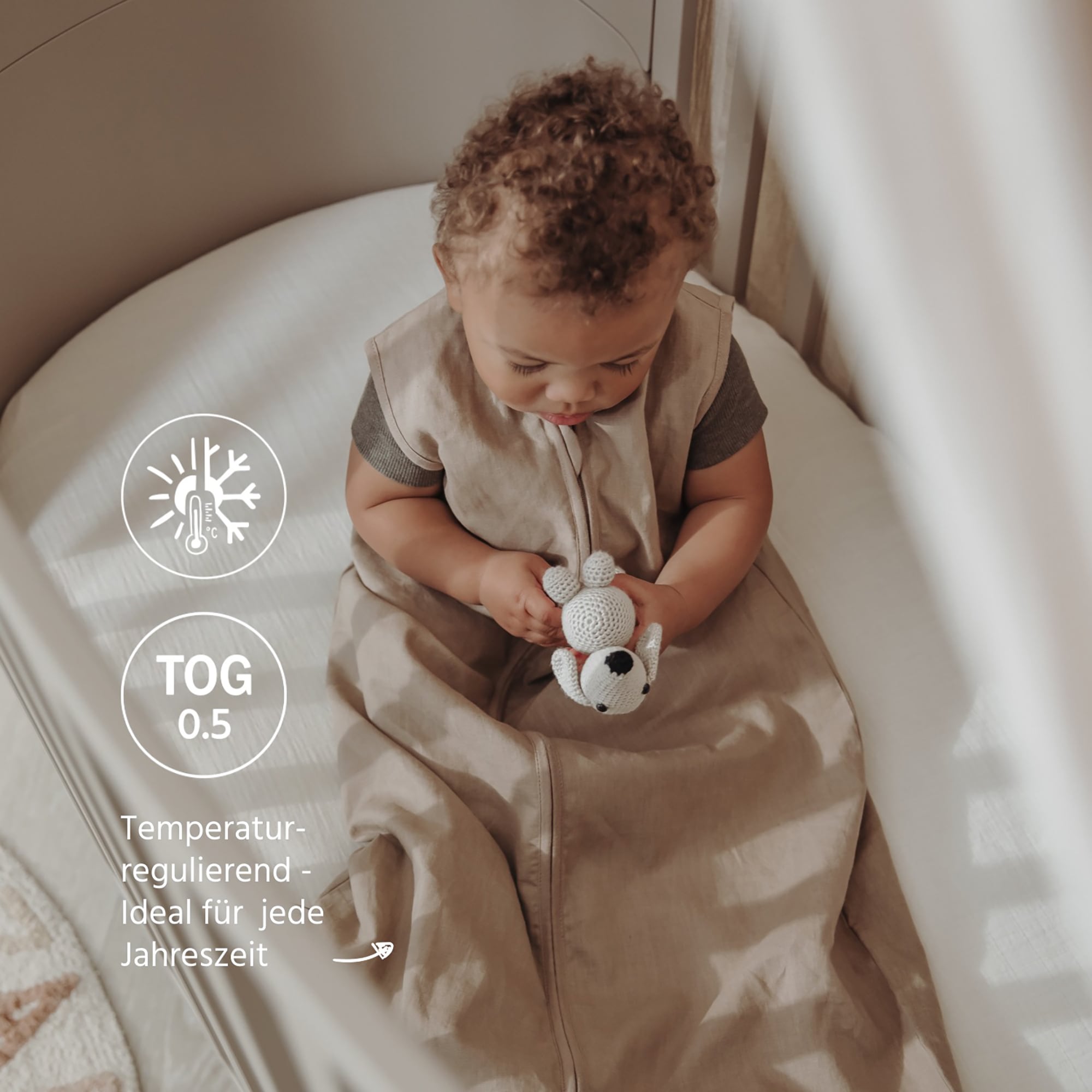 Sommerschlafsäcke, MEYCO, Beige – Produktansicht
