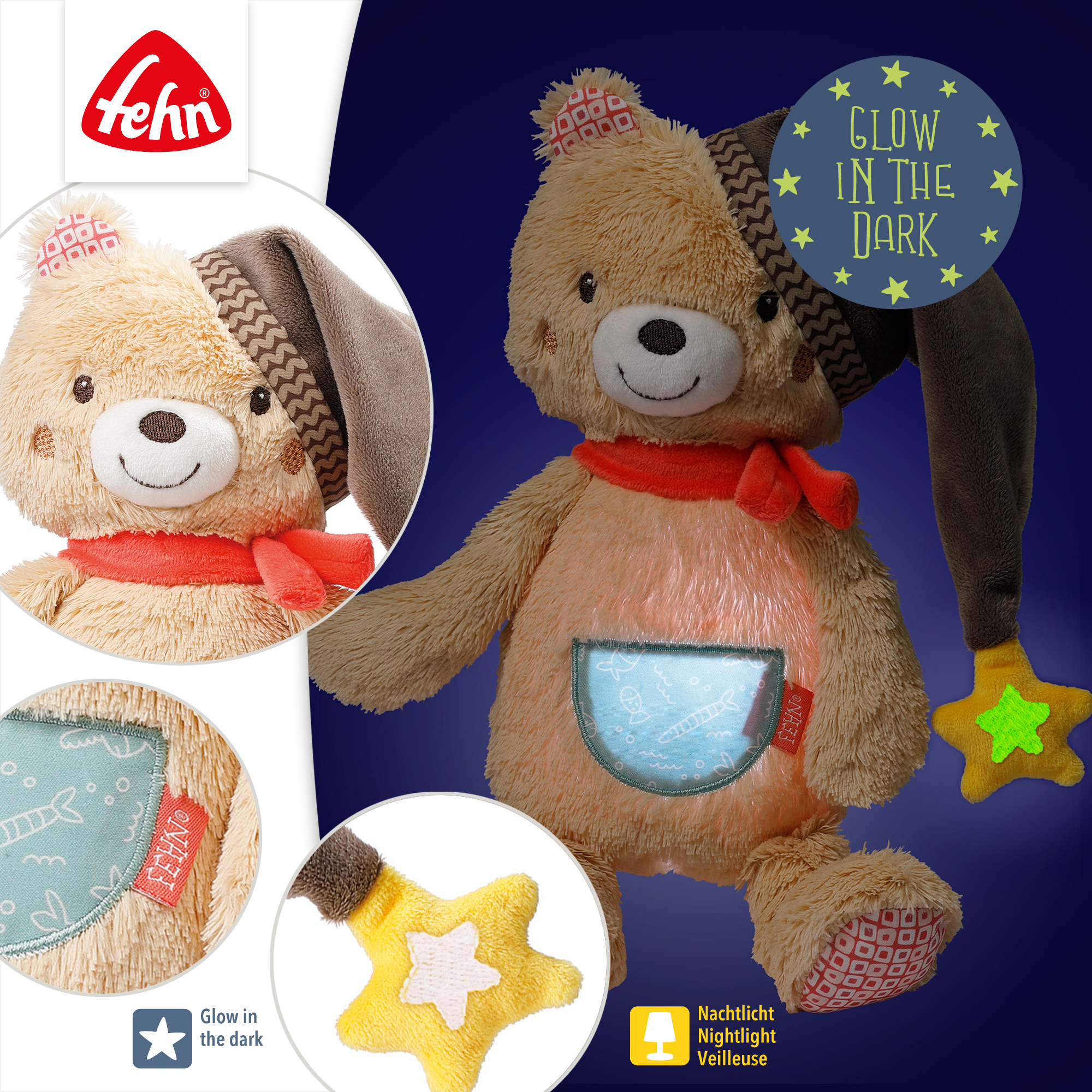 Nachtlichter, fehn, Braun – Produktansicht