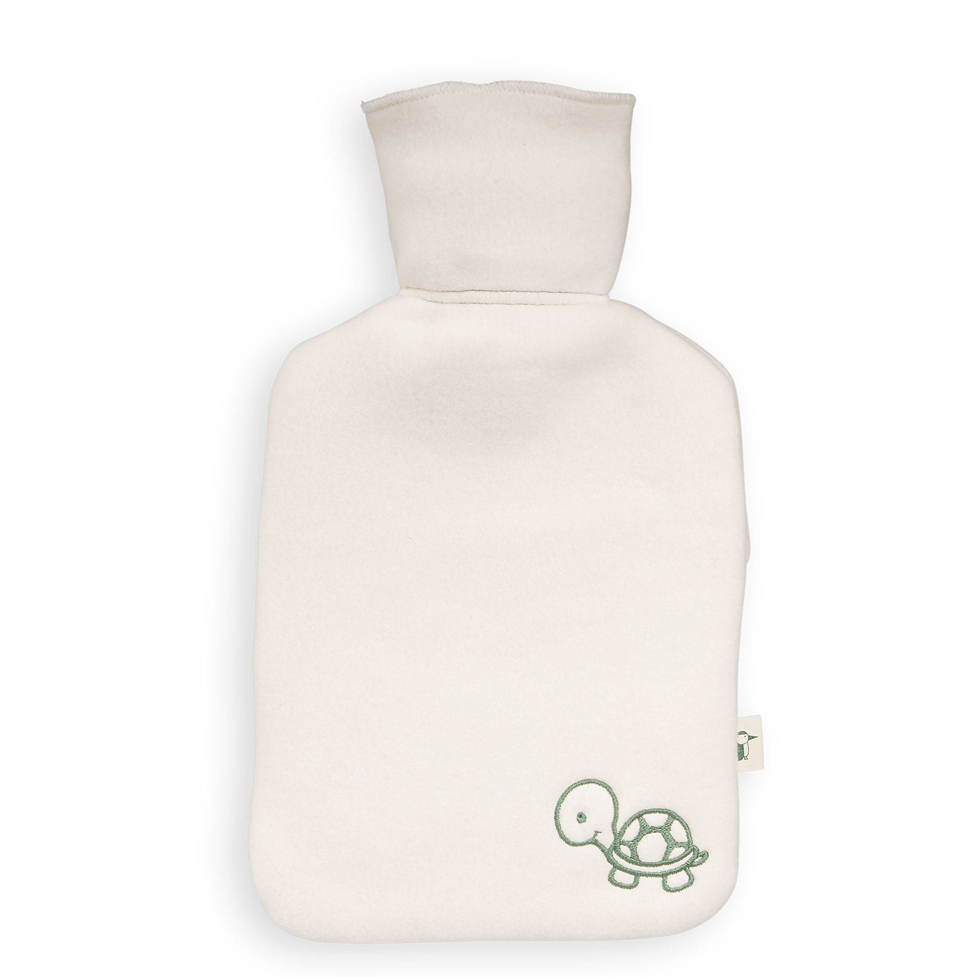 Naturkautschuk Wärmflasche klein mit Bio-Bezug GRÜNSPECHT Weiß Weiß 2000584466009 2
