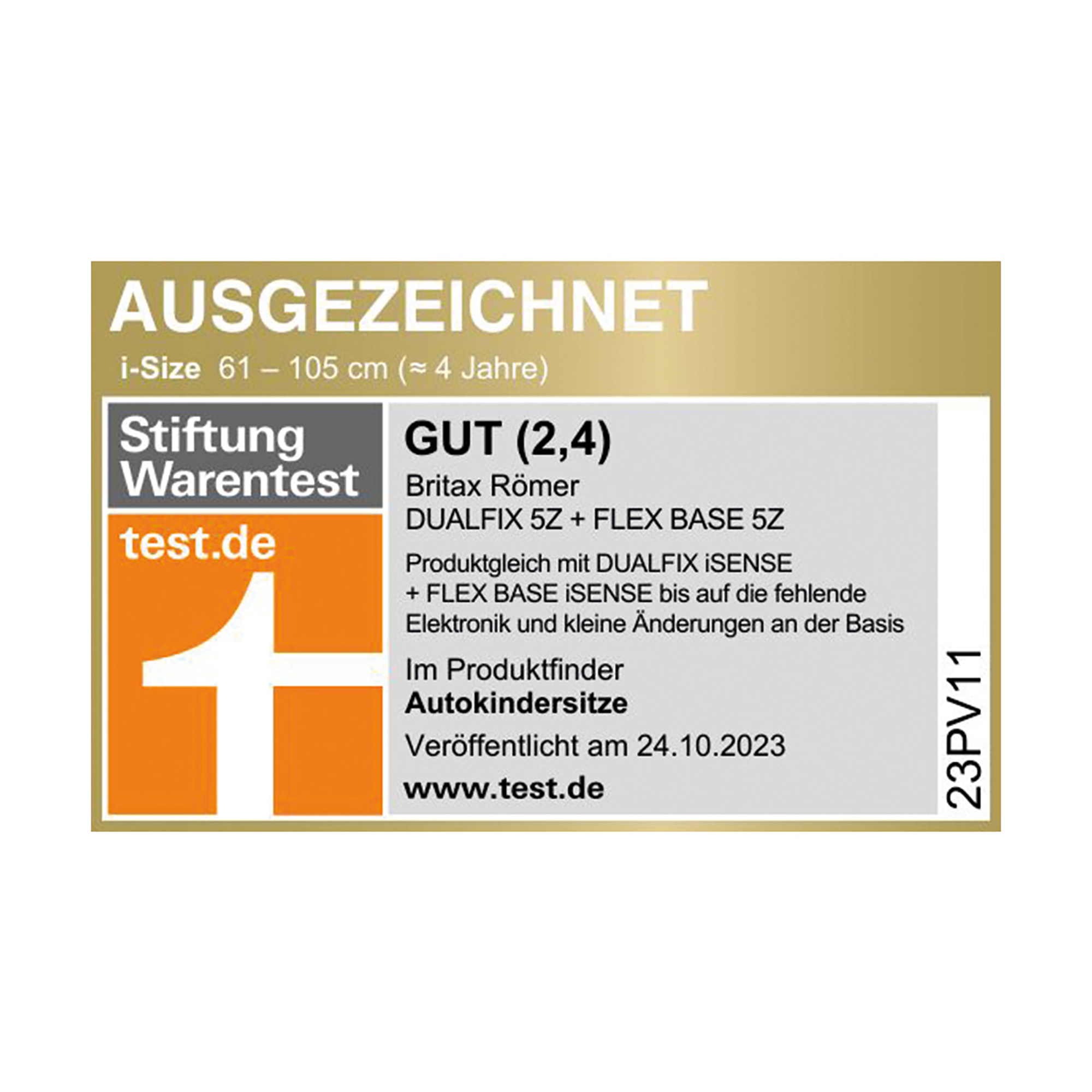 Reboarder 0-18 kg, Gruppe 0+/1, Britax Römer, Braun – Produktansicht