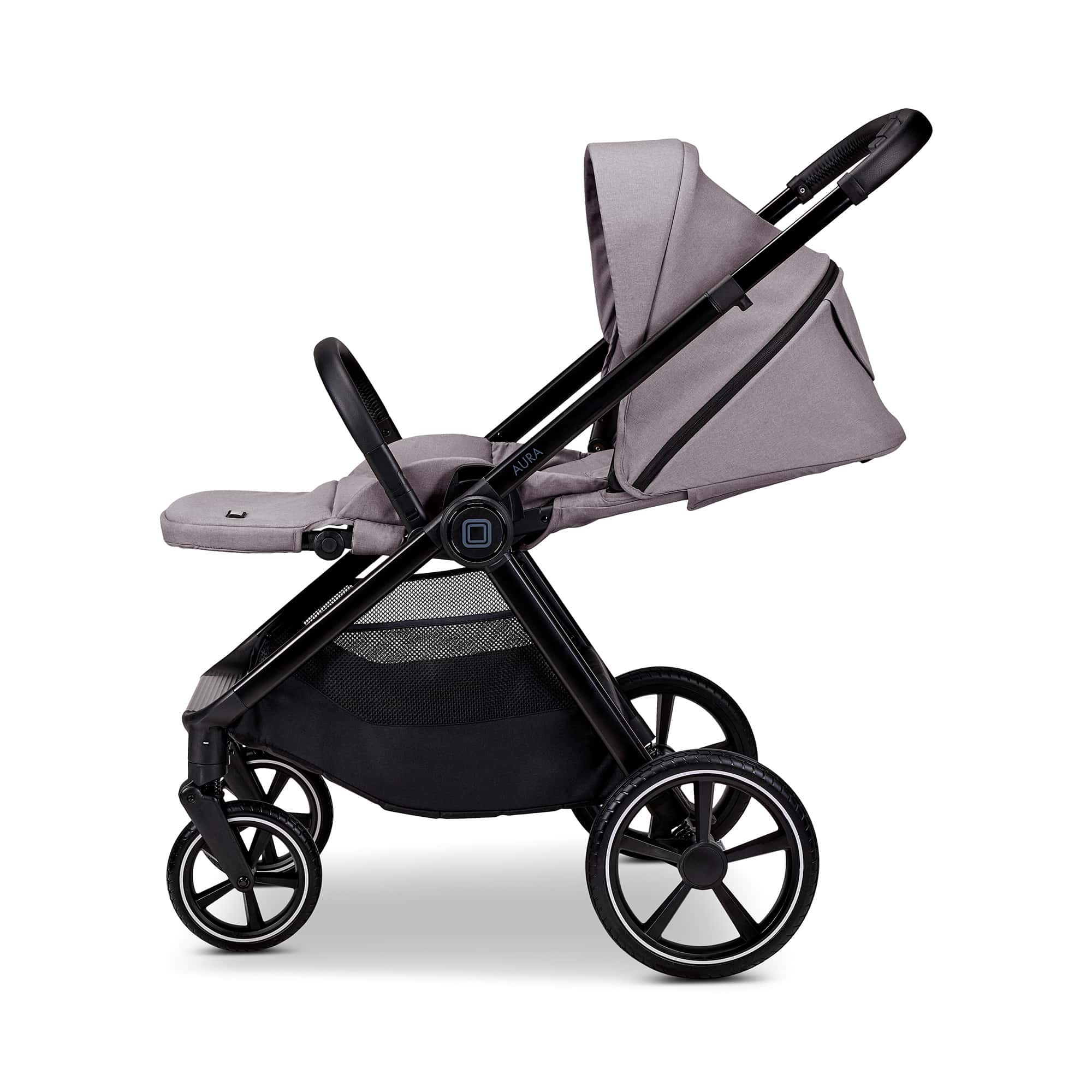 Kombi-Kinderwagen, MOON, Grau – Produktansicht