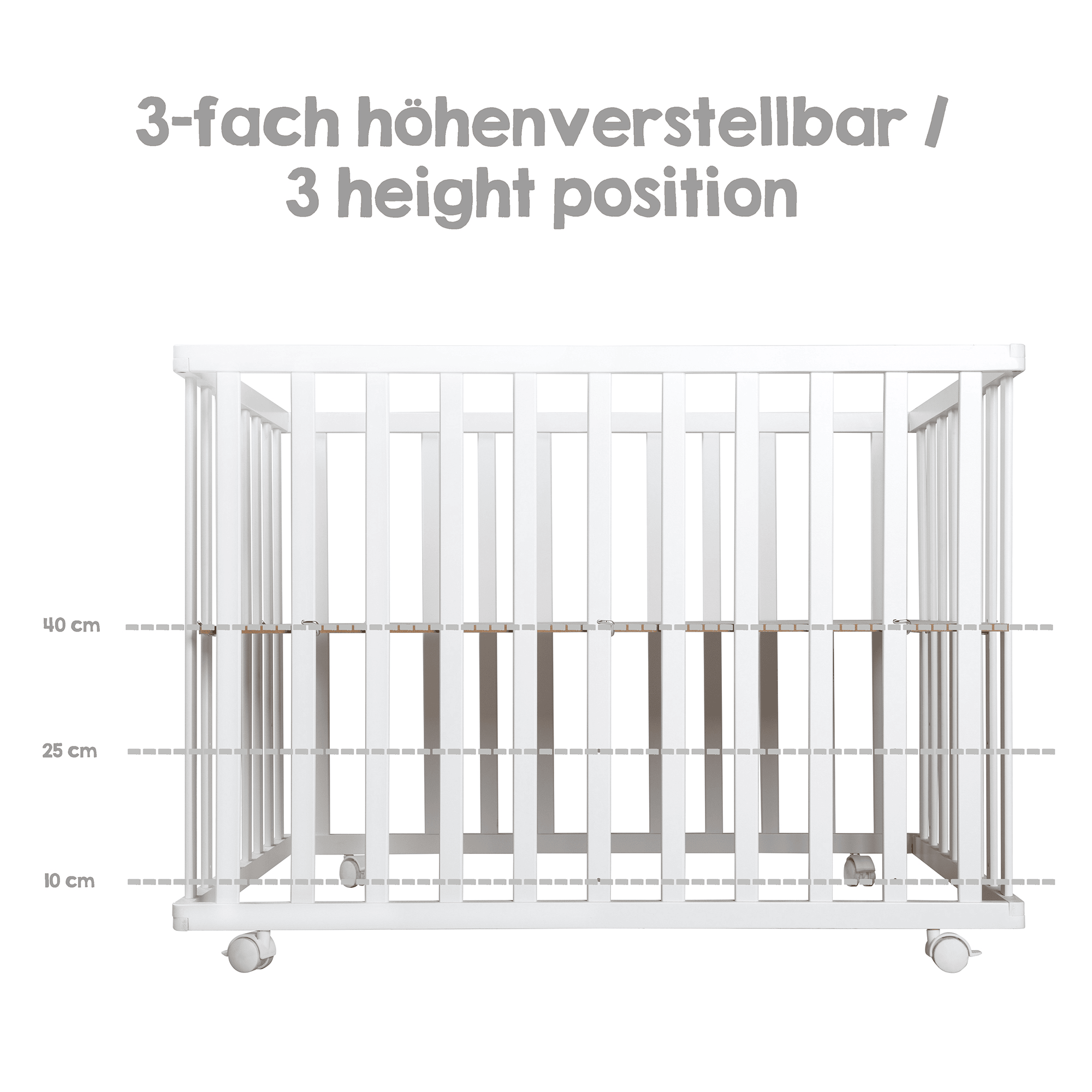 Laufgitter & Laufgittereinlagen, roba, Weiß – Produktansicht