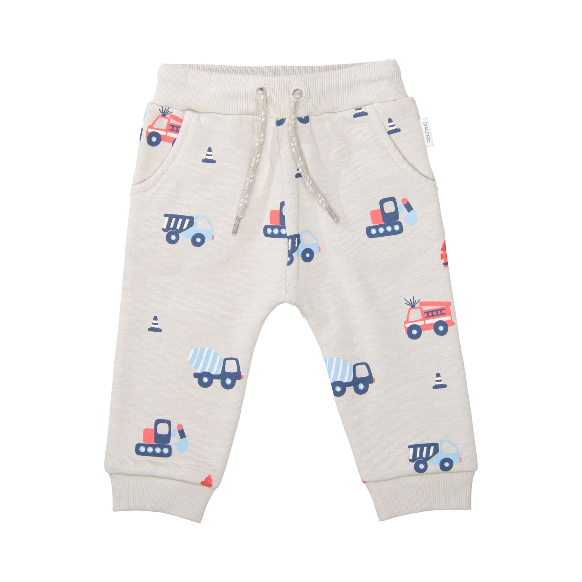 Jogginghosen, STACCATO, Beige – Besonderheit: aus 100% Baumwolle