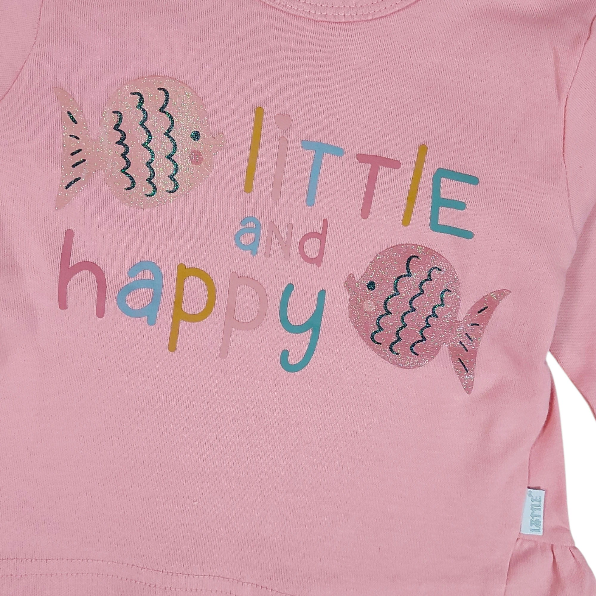 Langarmshirts, LITTLE, Pink – Besonderheit: aus 100% Baumwolle