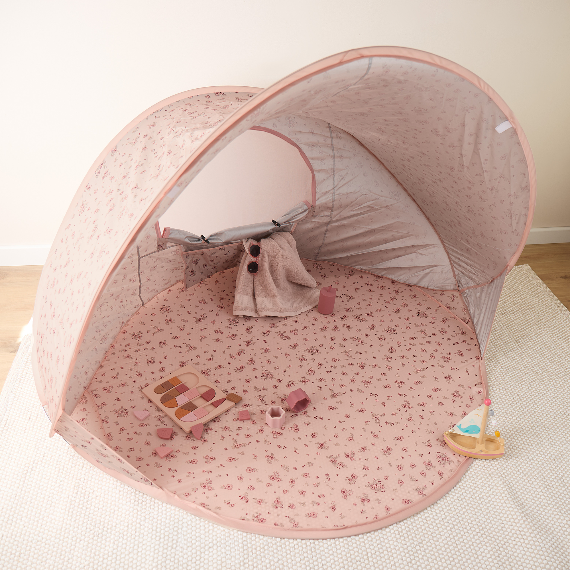 Spielhäuser, bieco, Pink – Besonderheit: Pop-Up-Funktion für sekundenschnelles Aufstellen