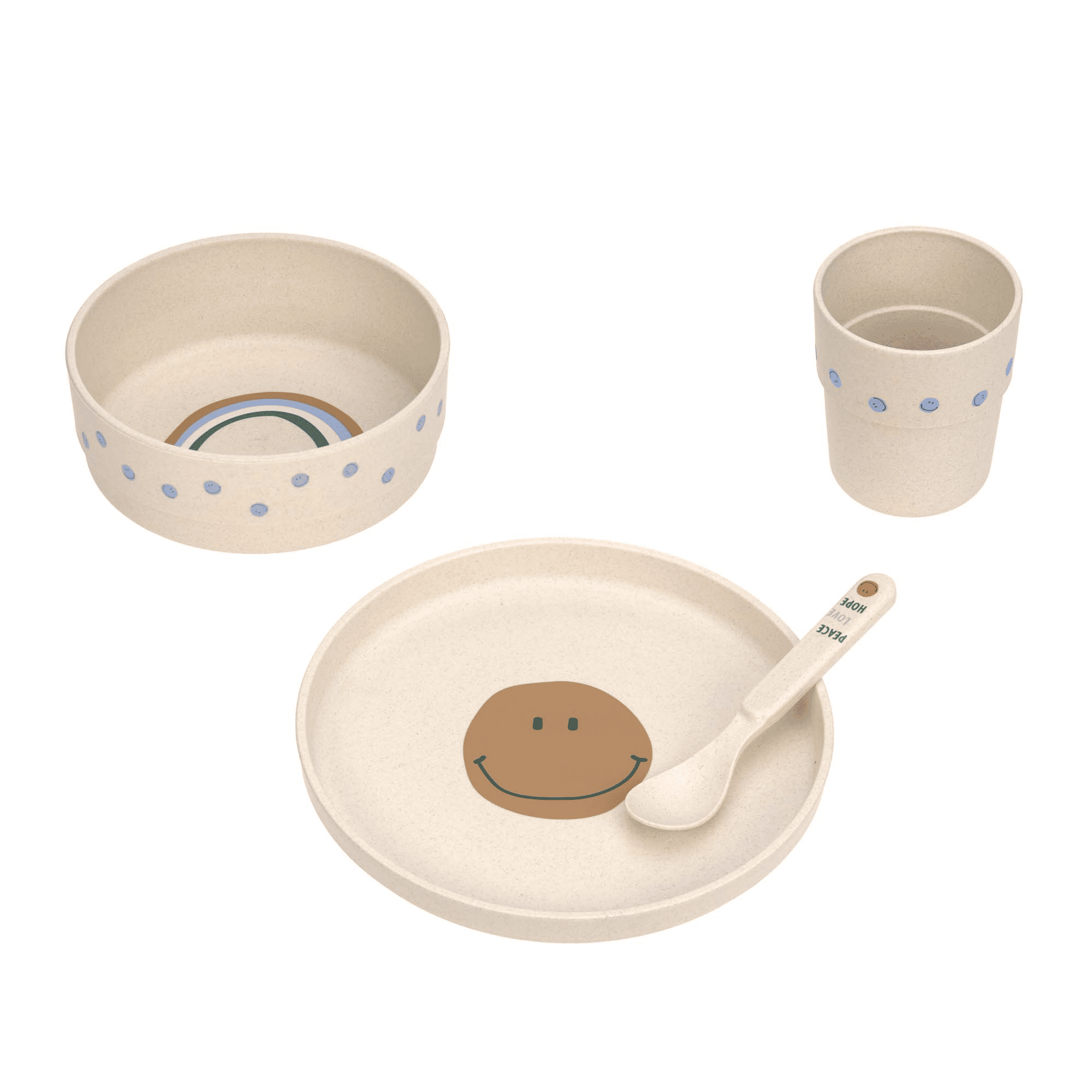 Geschirrset Happy Rascals Smile Sky Blue LÄSSIG Blau 2000585884406 1