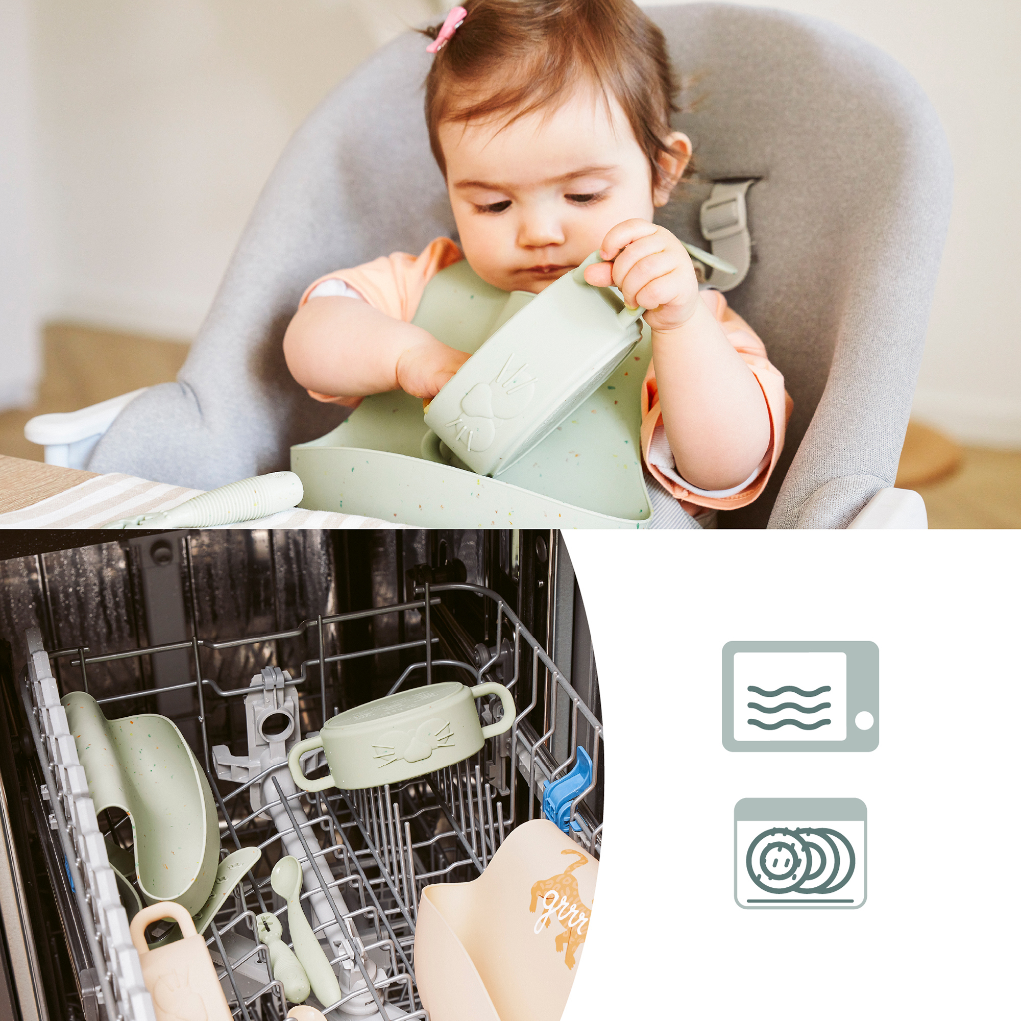 Besteck & Geschirr, babymoov, Grün – Produktansicht