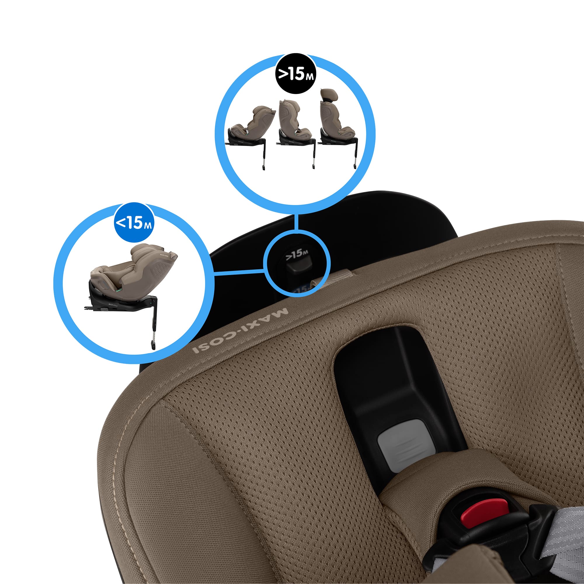 Maxi-Cosi™ Gruppe 1/2/3, MAXI-COSI Premium, Orange – Produktansicht