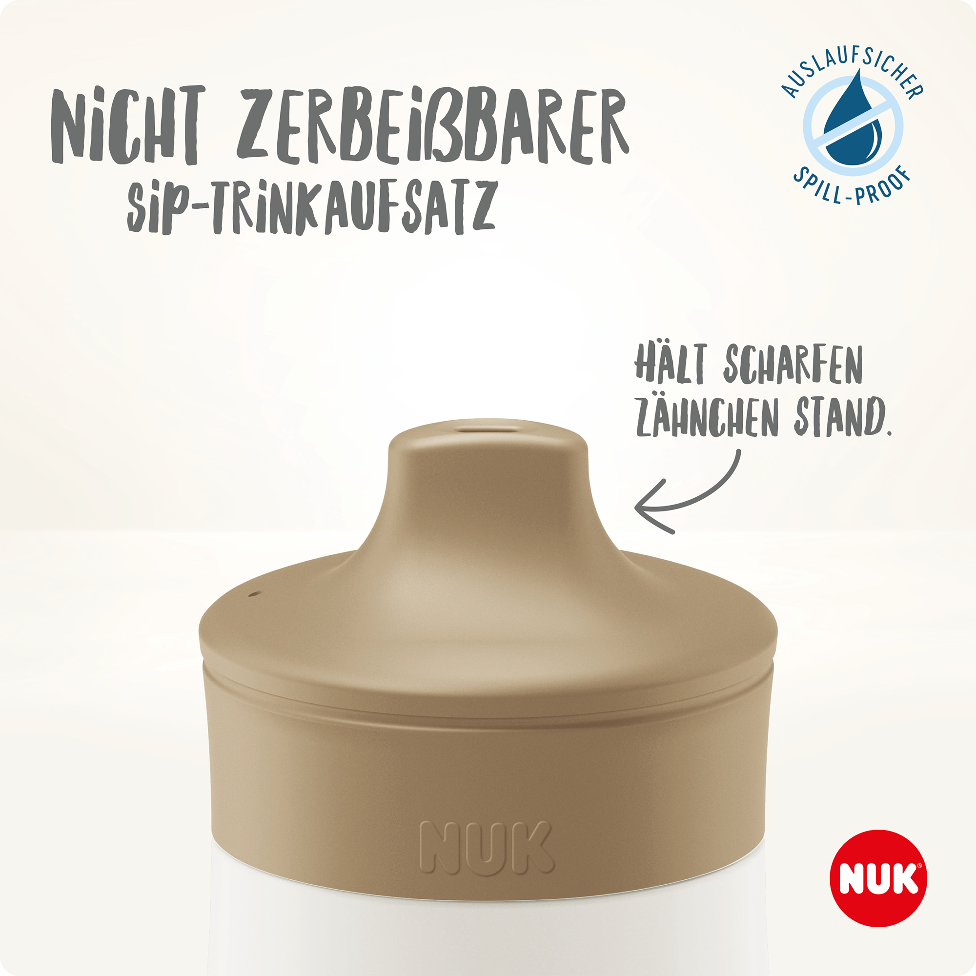 Babyfläschchen, NUK, Beige – Produktansicht