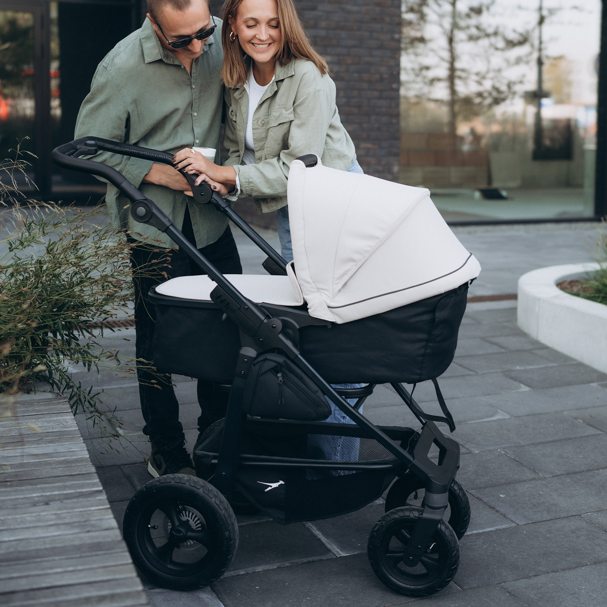 Kombi-Kinderwagen, tfk, Beige – Produktansicht