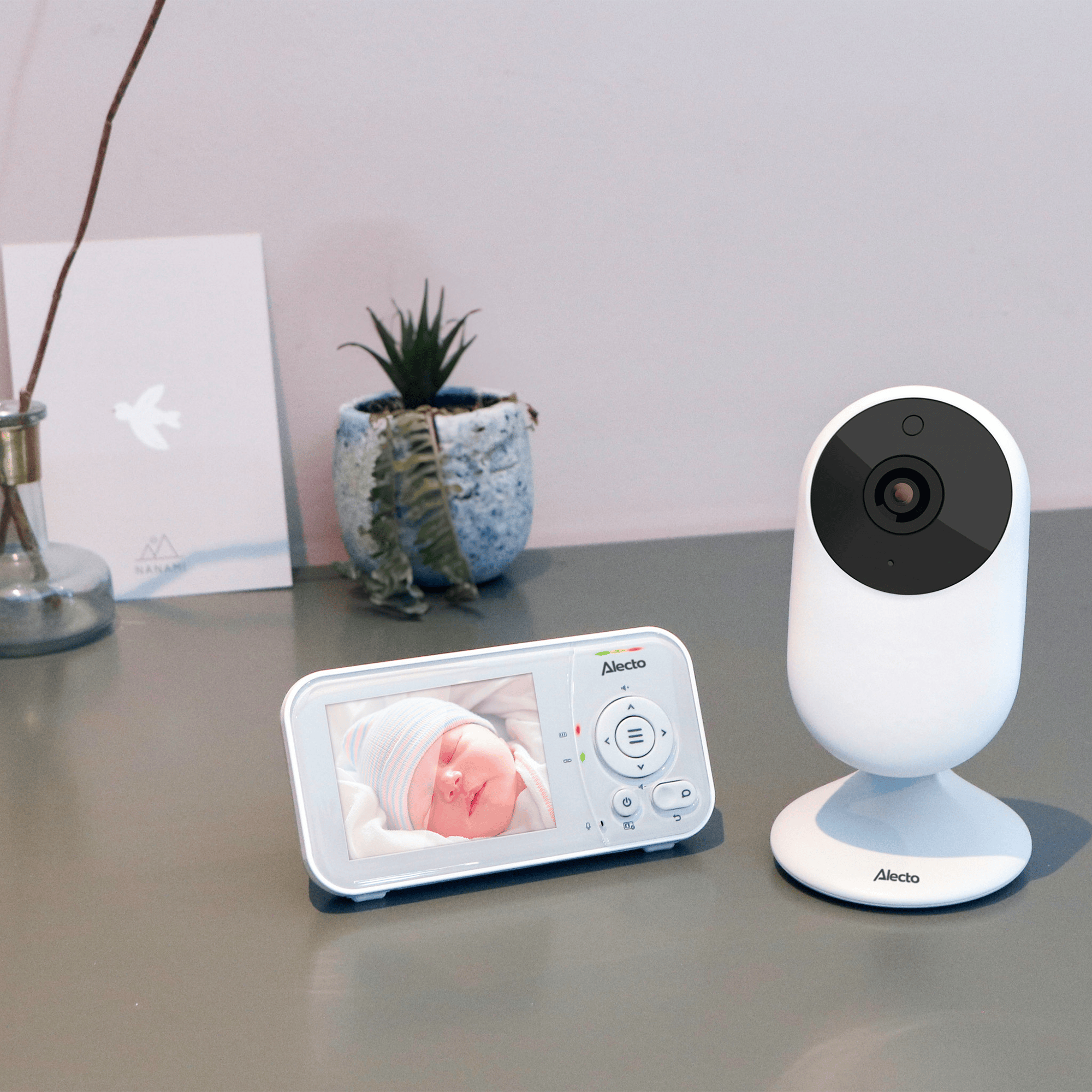 Video Babyphone, Alecto baby, Weiß – Produktansicht