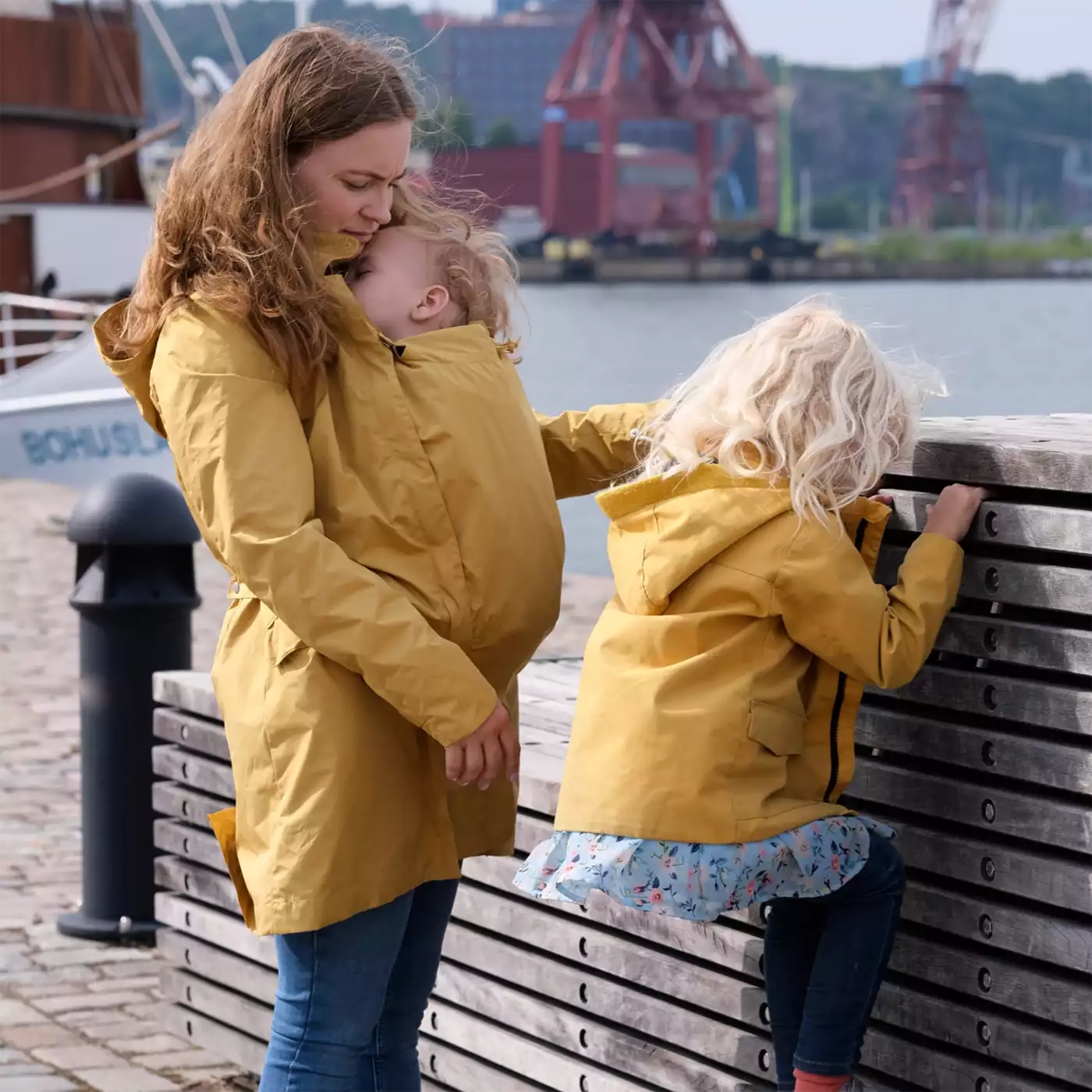 Tragejacken, mamalila, Gelb – Produktansicht