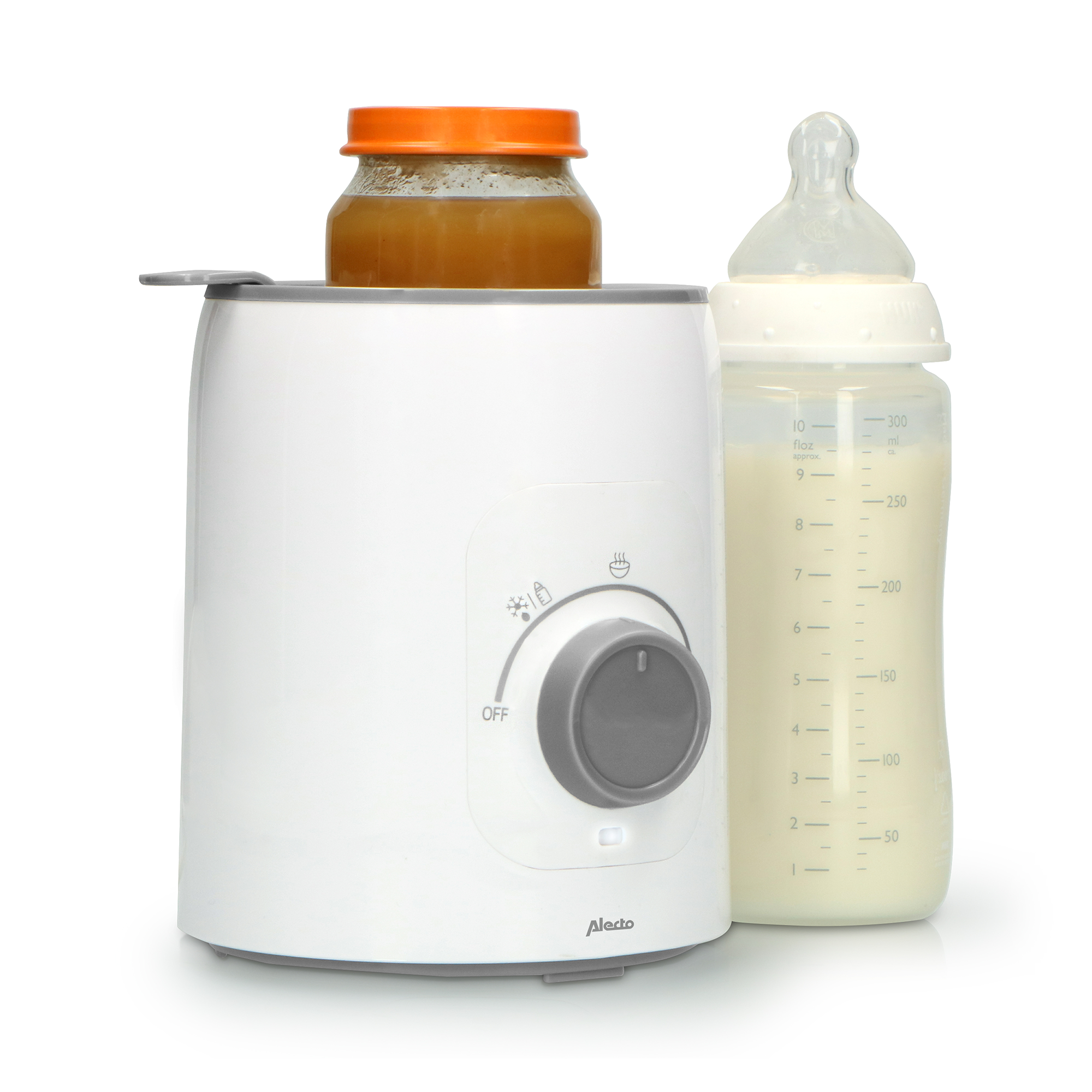 Babykostwärmer, Alecto baby, Weiß – Produktansicht