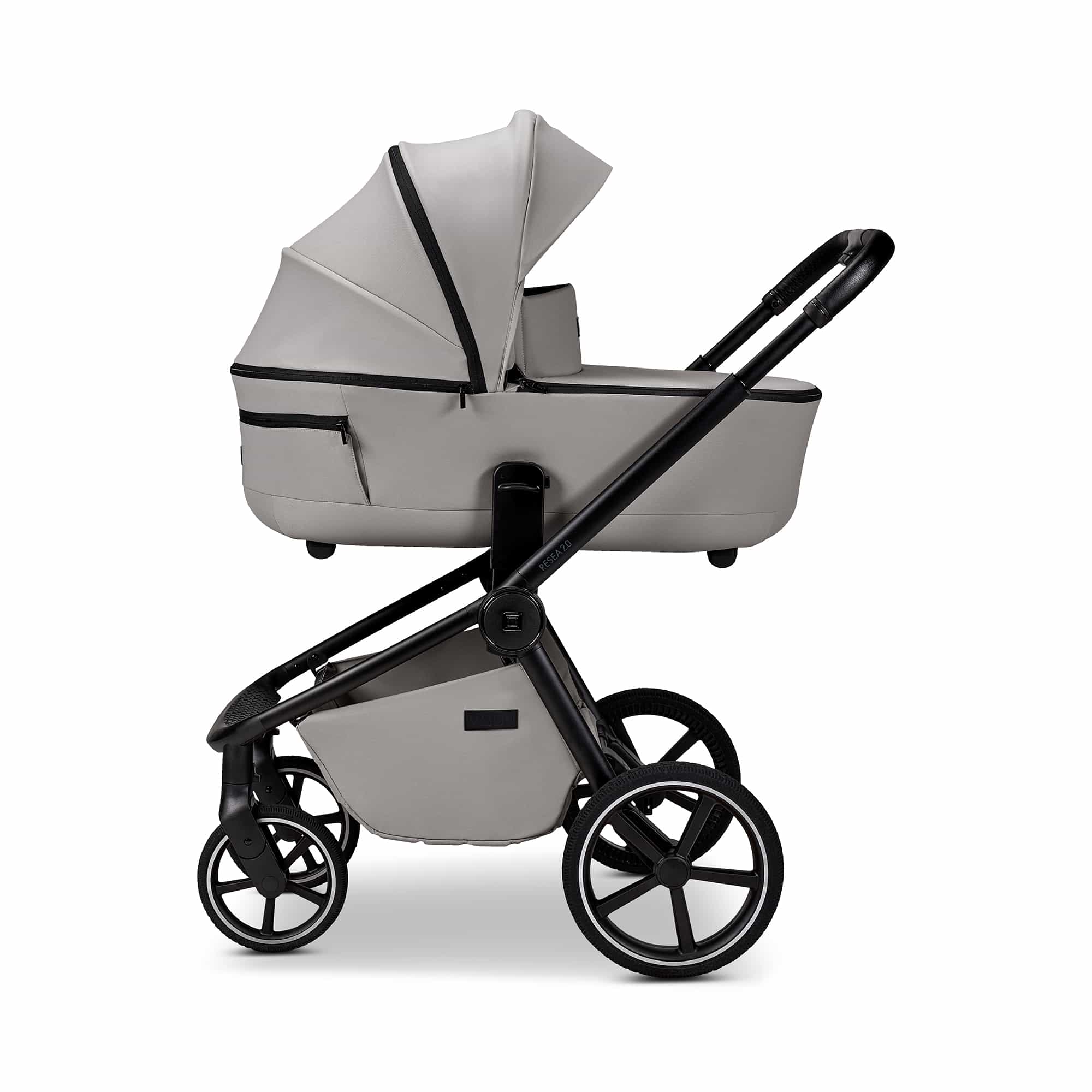 Kombi-Kinderwagen, MOON, Grau – Produktansicht