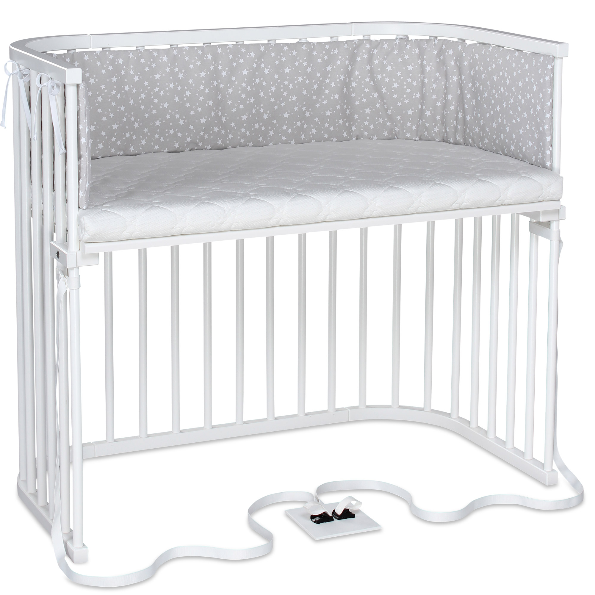 Beistellbetten, babybay, Weiß – Produktansicht