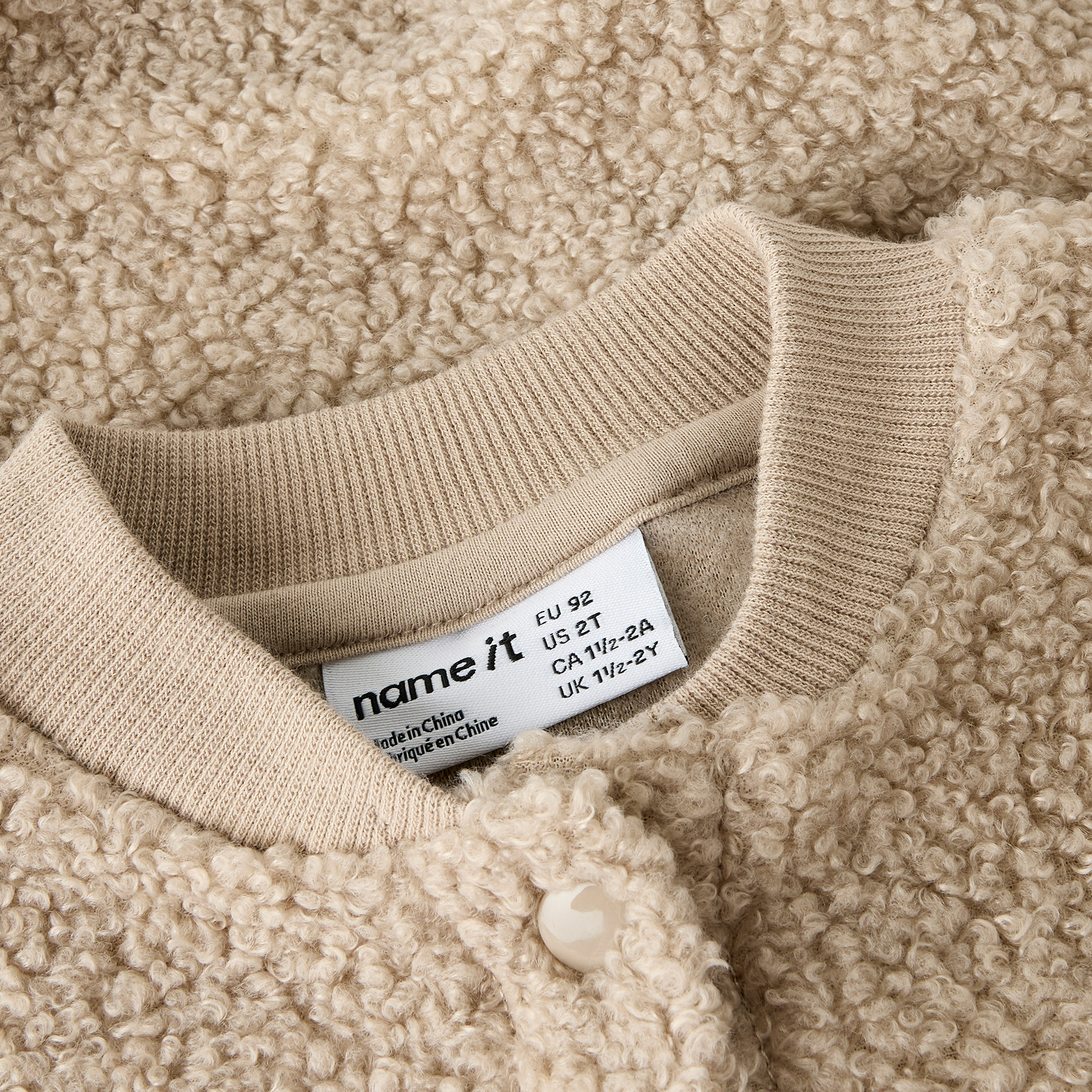 Sweat-, Fleece- & Strickjacken, name it, Beige – Produktansicht