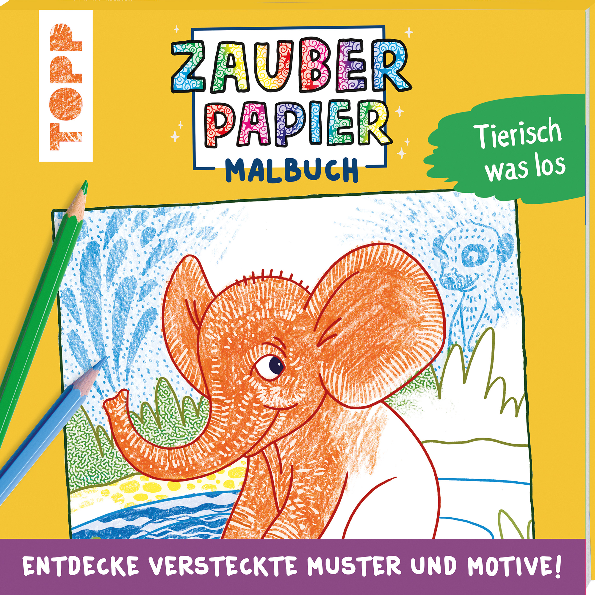 Zauberpapier Malbuch Tierisch was los frechverlag 2000584477302 1