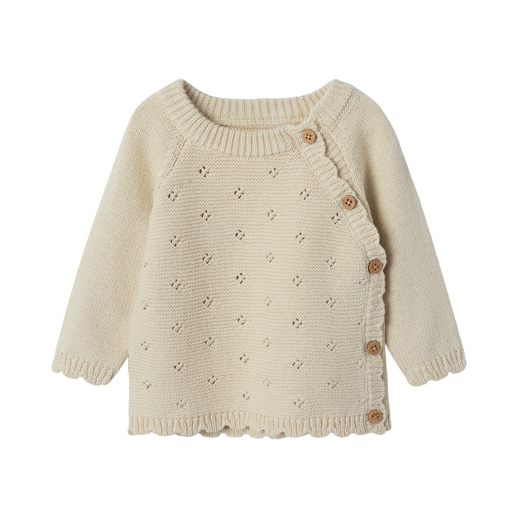 Sweat-, Fleece- & Strickjacken, Lil' Atelier, Beige – Besonderheit: aus 100% Baumwolle