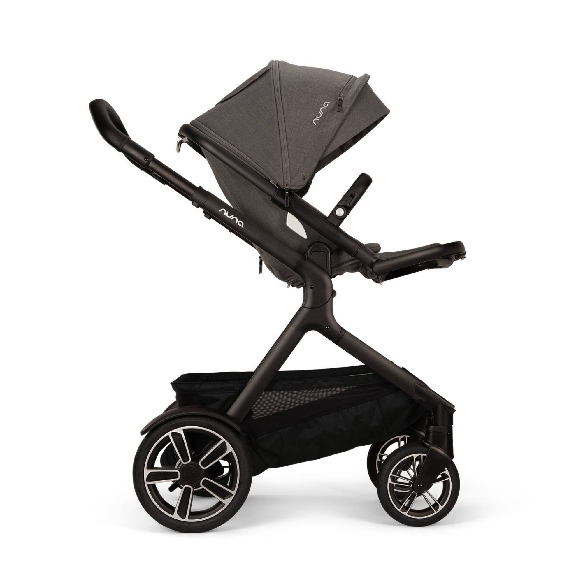 Kombi-Kinderwagen, nuna, Grau – Produktansicht