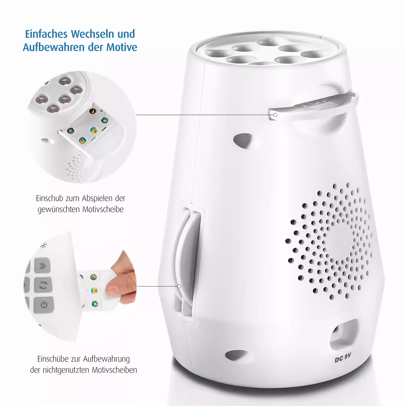 Nachtlichter, reer, Weiß – Produktansicht