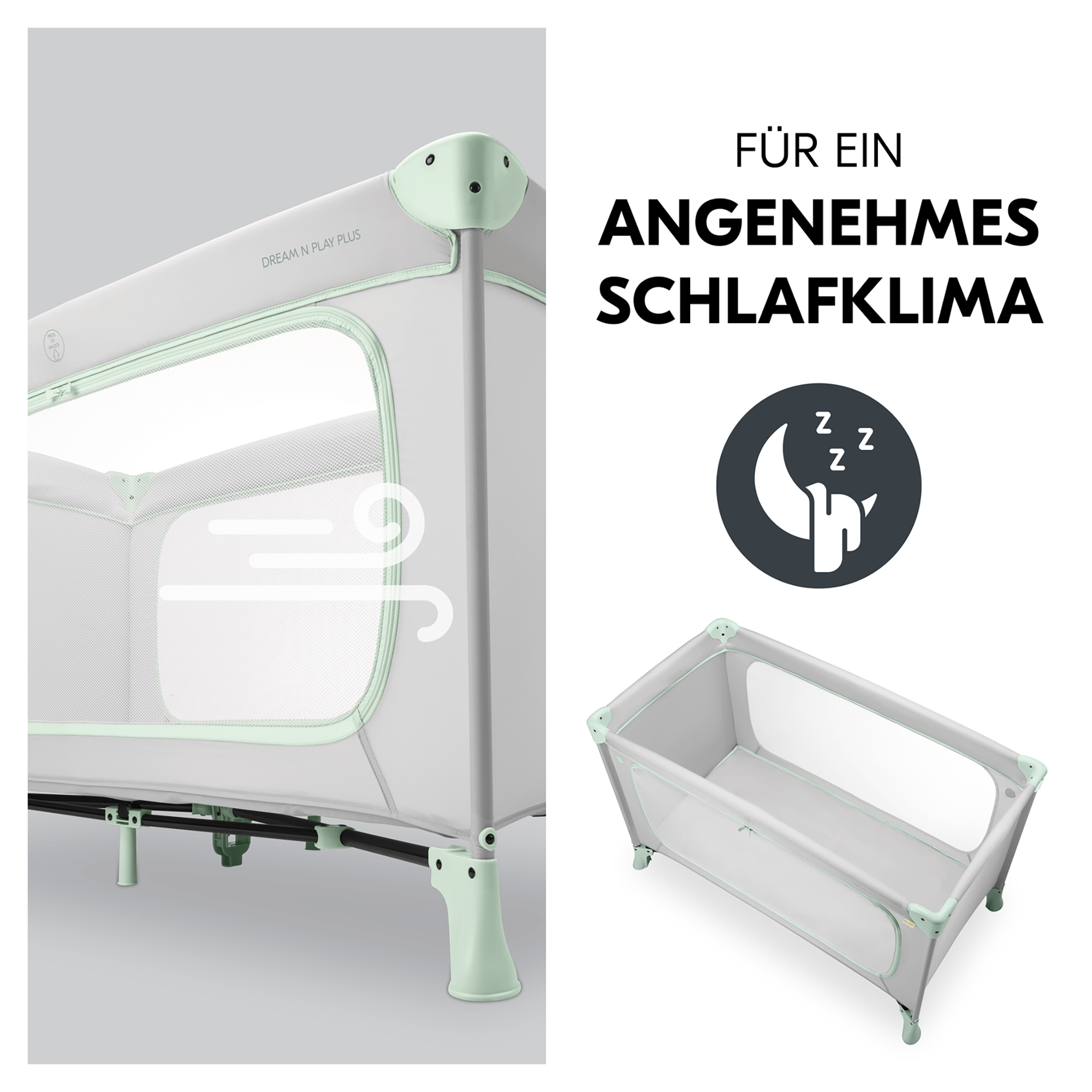 Reisebetten & Zubehör, hauck, Grün – Produktansicht