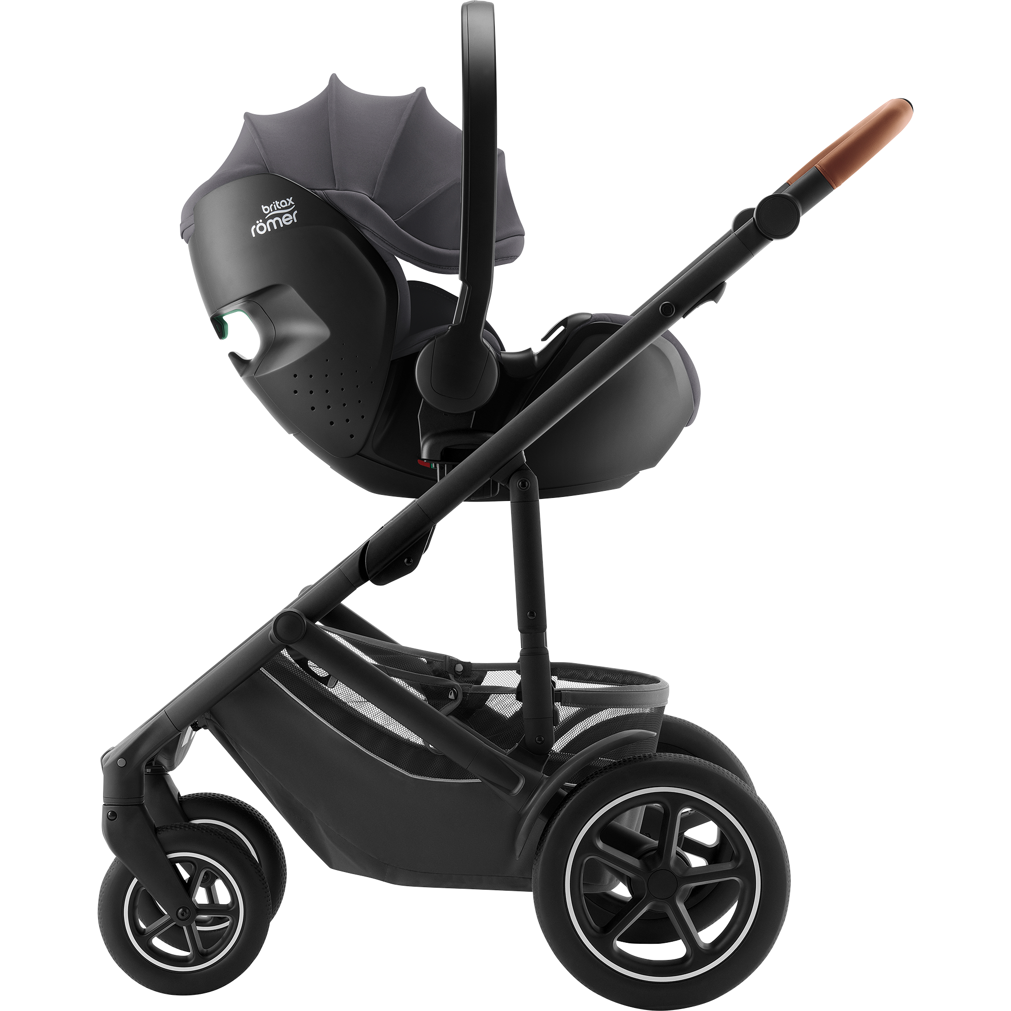 Babyschalen 0-13 kg, Gruppe 0+, Britax Römer, Dunkelgrau – Produktansicht