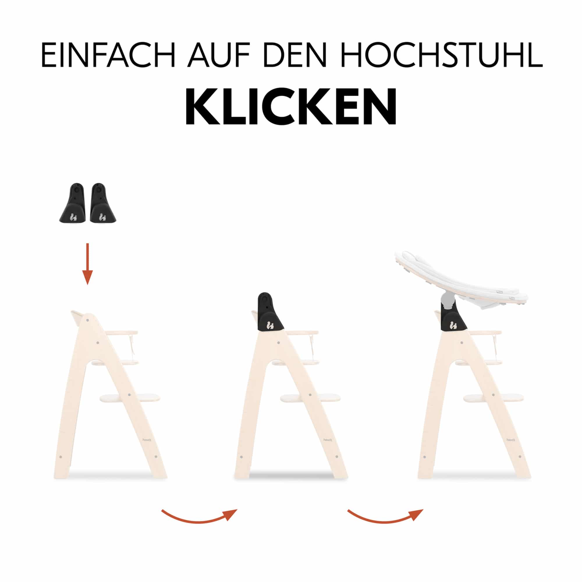 Hochstuhl Zubehör, hauck, Schwarz – Produktansicht