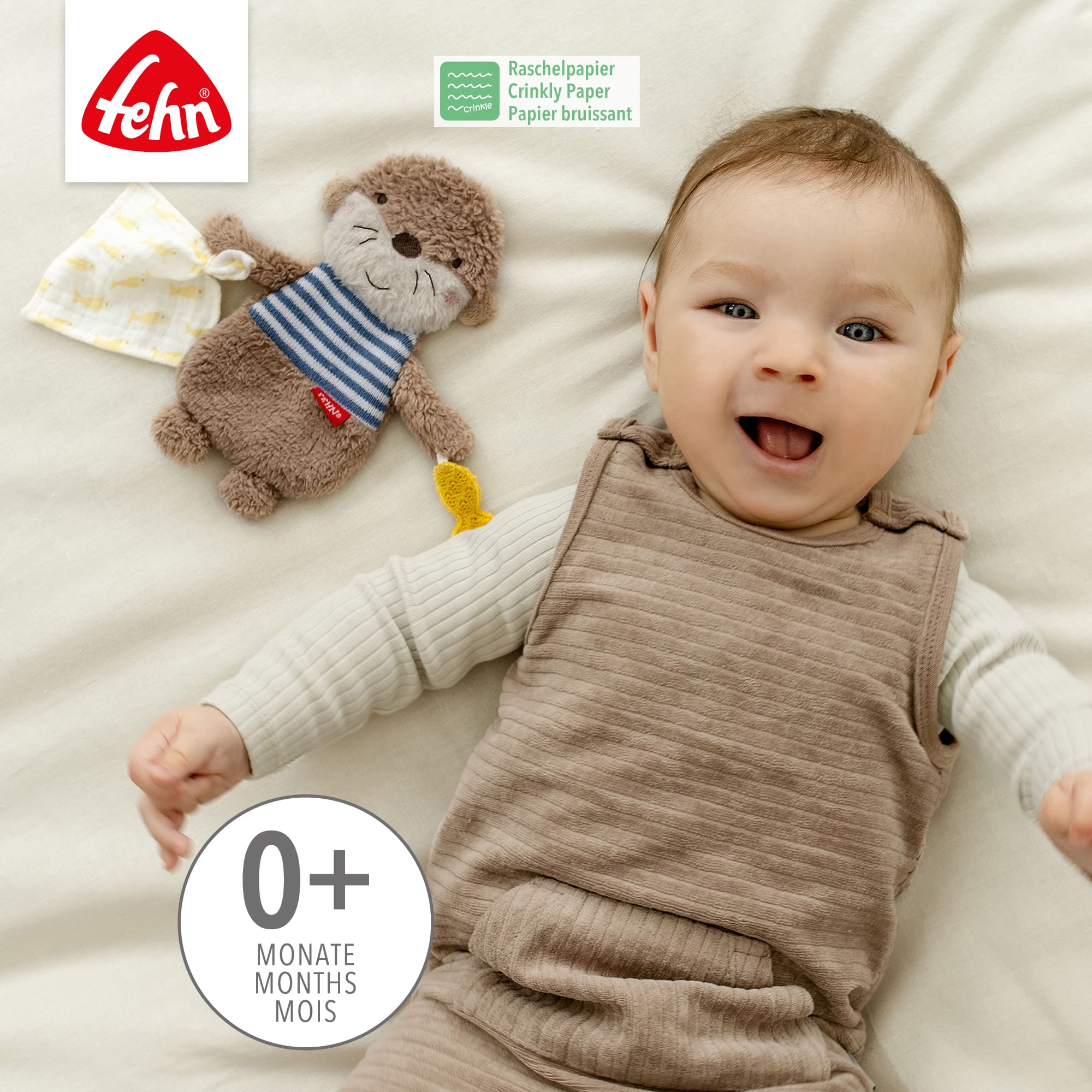 Knisterspielzeug & Knistertücher, fehn, Braun – Produktansicht